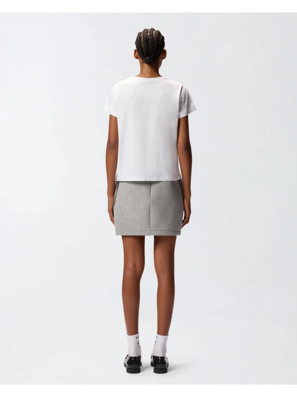PINKO T-shirt Donna BASICO T-SHIRT 100373-A2RE Z04 BIANCO BRILL. - Image 4