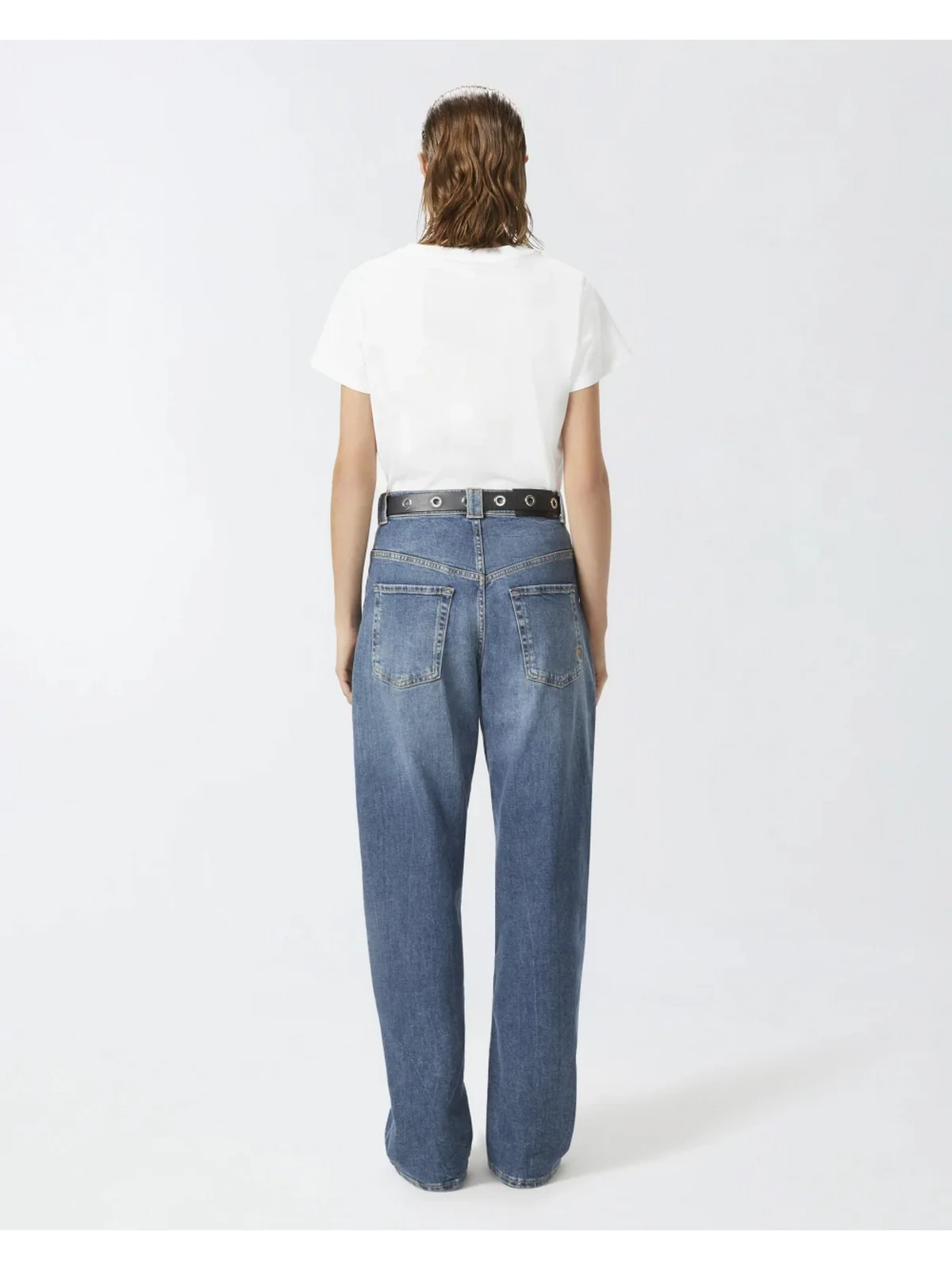 PINKO T-shirt Donna BASICO T-SHIRT JERSEY OLD WASH 100373-A228 Z04 Bianco - Image 5