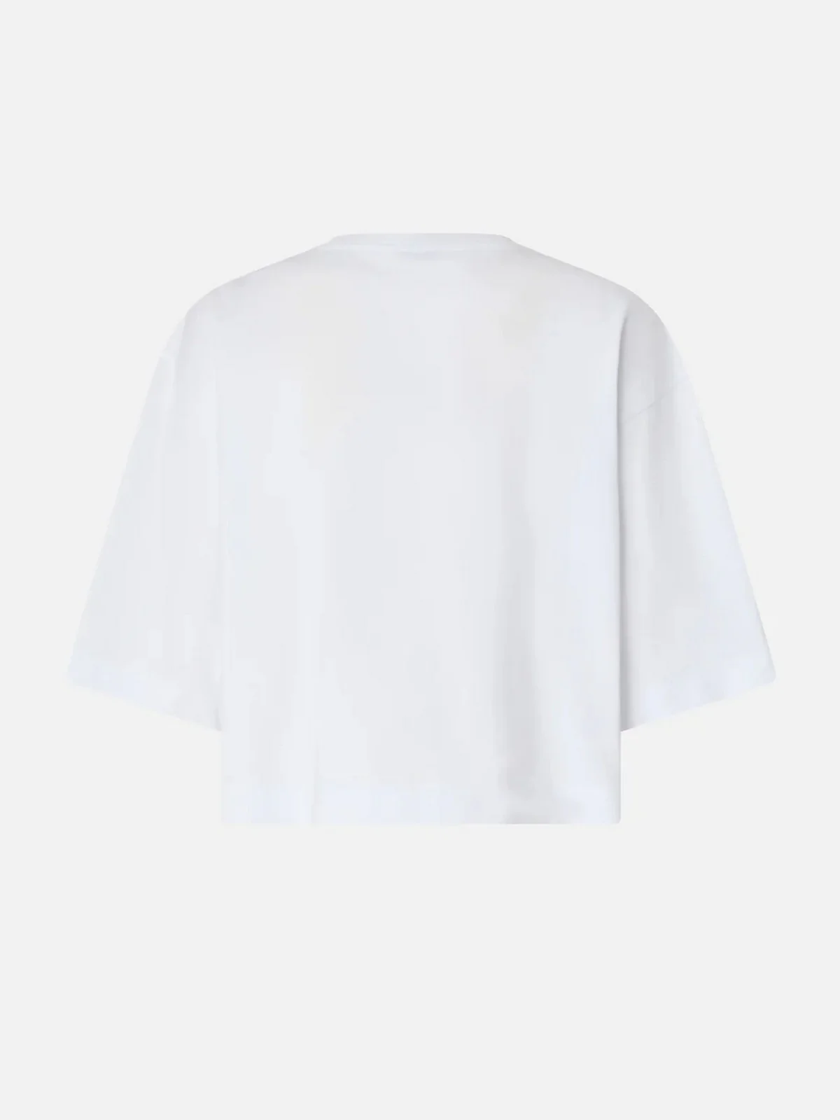 PINKO T-shirt Donna BORGHETTO T-SHIRT JERSEY LOGO 106814-A3AM Z04 BIANCO BRILL. - Image 4