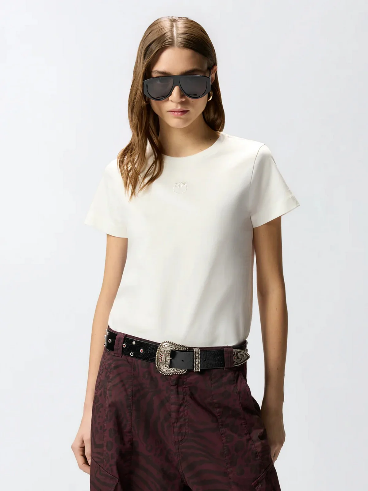 PINKO T-shirt Donna BUSSOLOTTO T-SHIRT 100355-A339 Z05 BIANCO-BIANCANEVE - Image 3