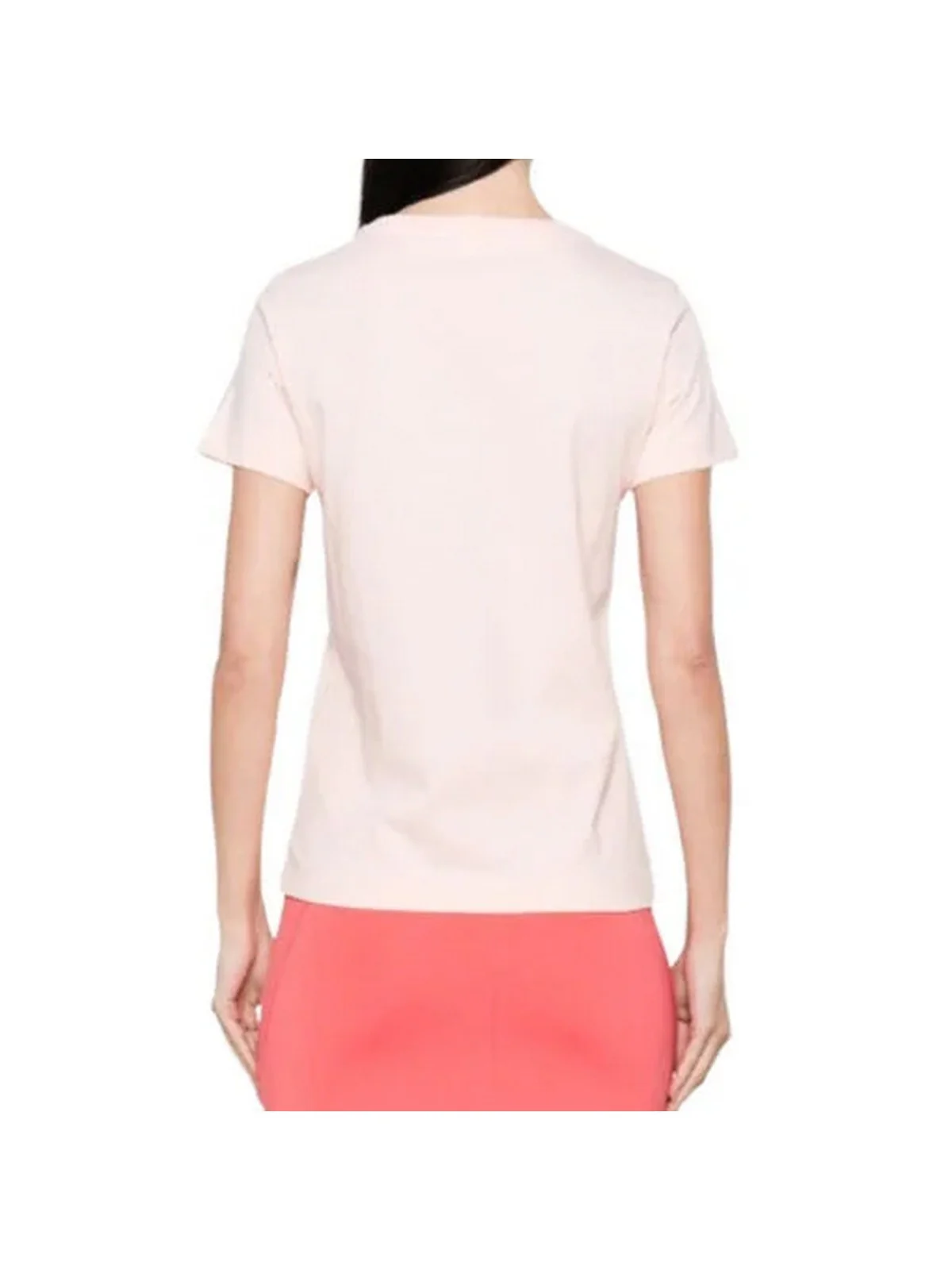 PINKO T-shirt Donna BUSSOLOTTO T-SHIRT JERSEY LOGO 100355-A2HN N38 Rosa - Image 2