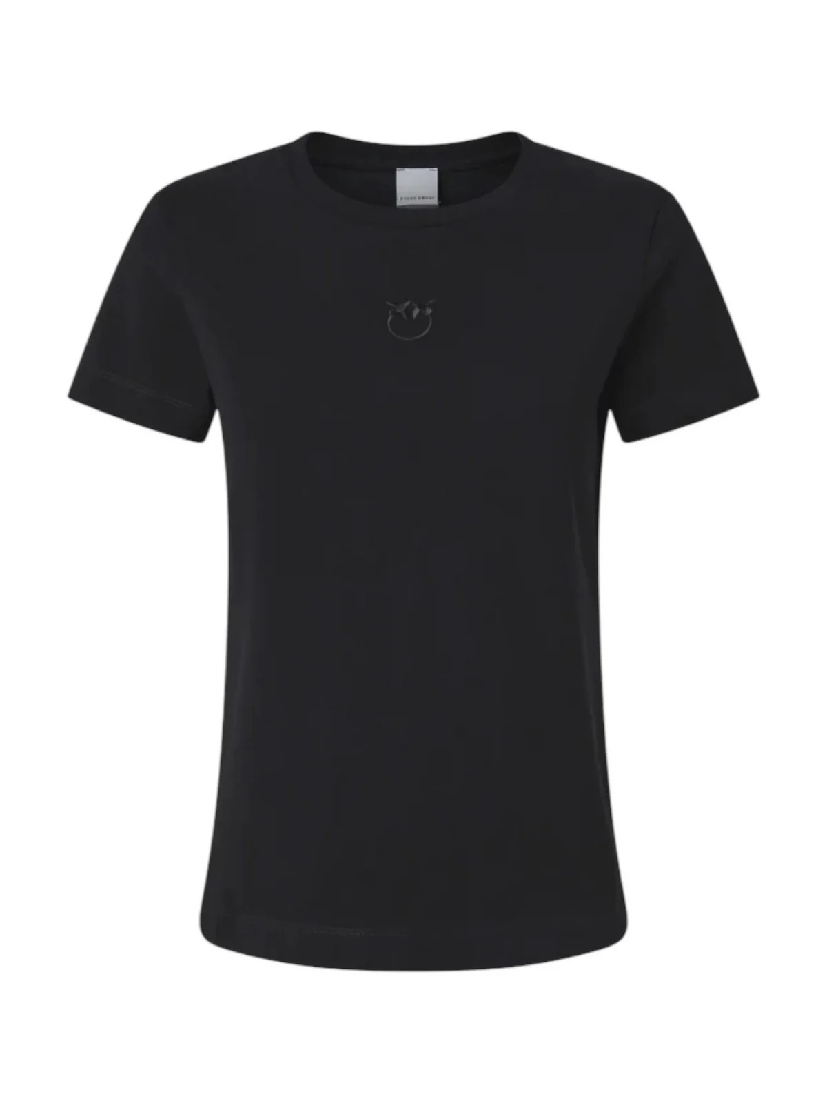 PINKO T-shirt Donna BUSSOLOTTO T-SHIRT JERSEY LOGO 100355-A2HN Z99 Nero - Image 2