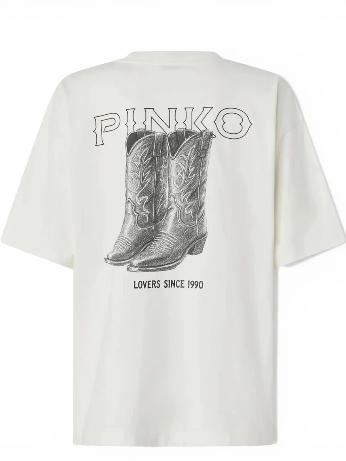 PINKO T-shirt Donna CARMAGNOLA T-SHIRT 106872-A3B3 Z05 BIANCO-BIANCANEVE - Image 2