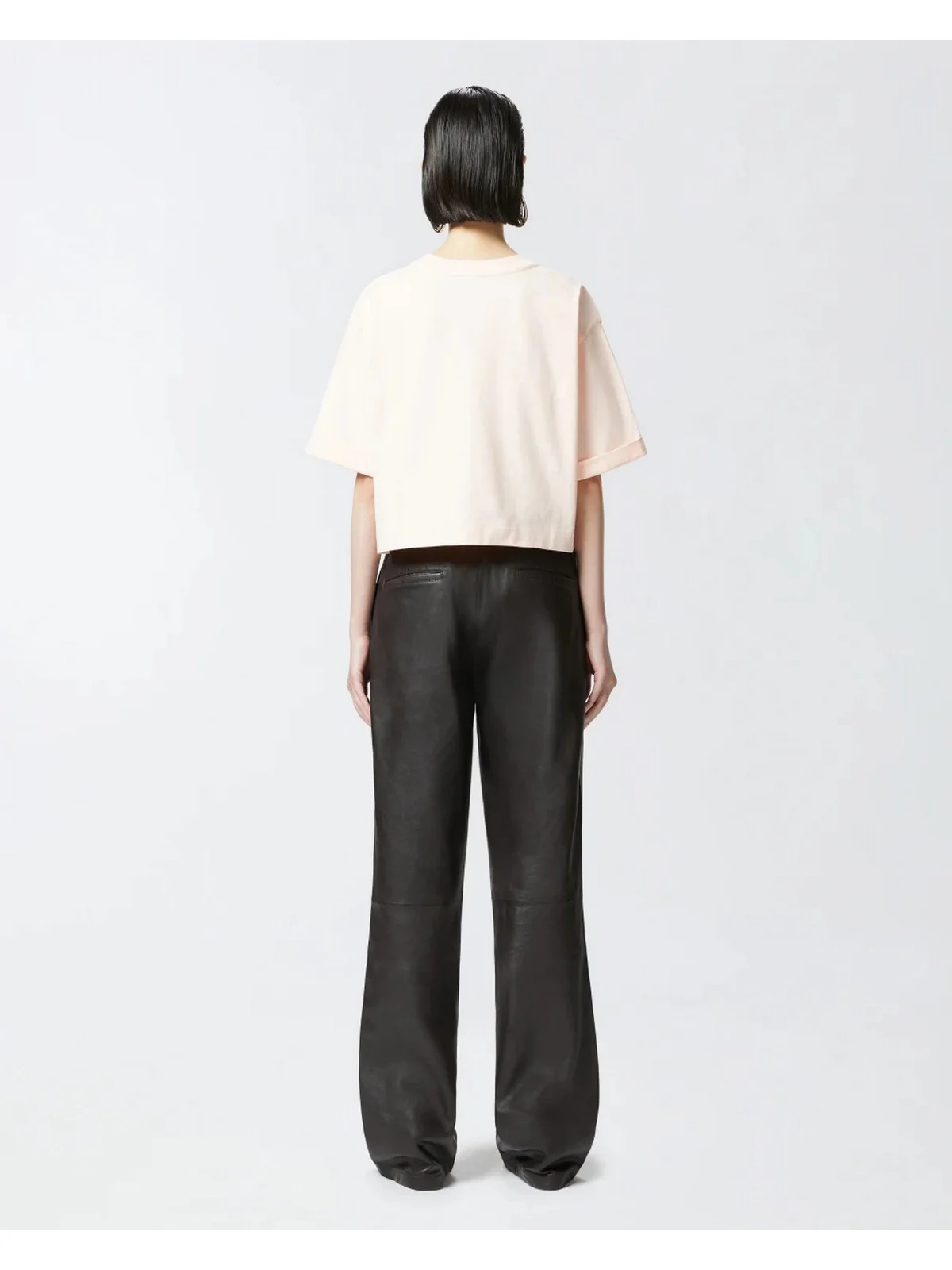 PINKO T-shirt Donna DOUALA T-SHIRT JERSEY LOGO PIN 104882-A2HN N38 Rosa - Image 4
