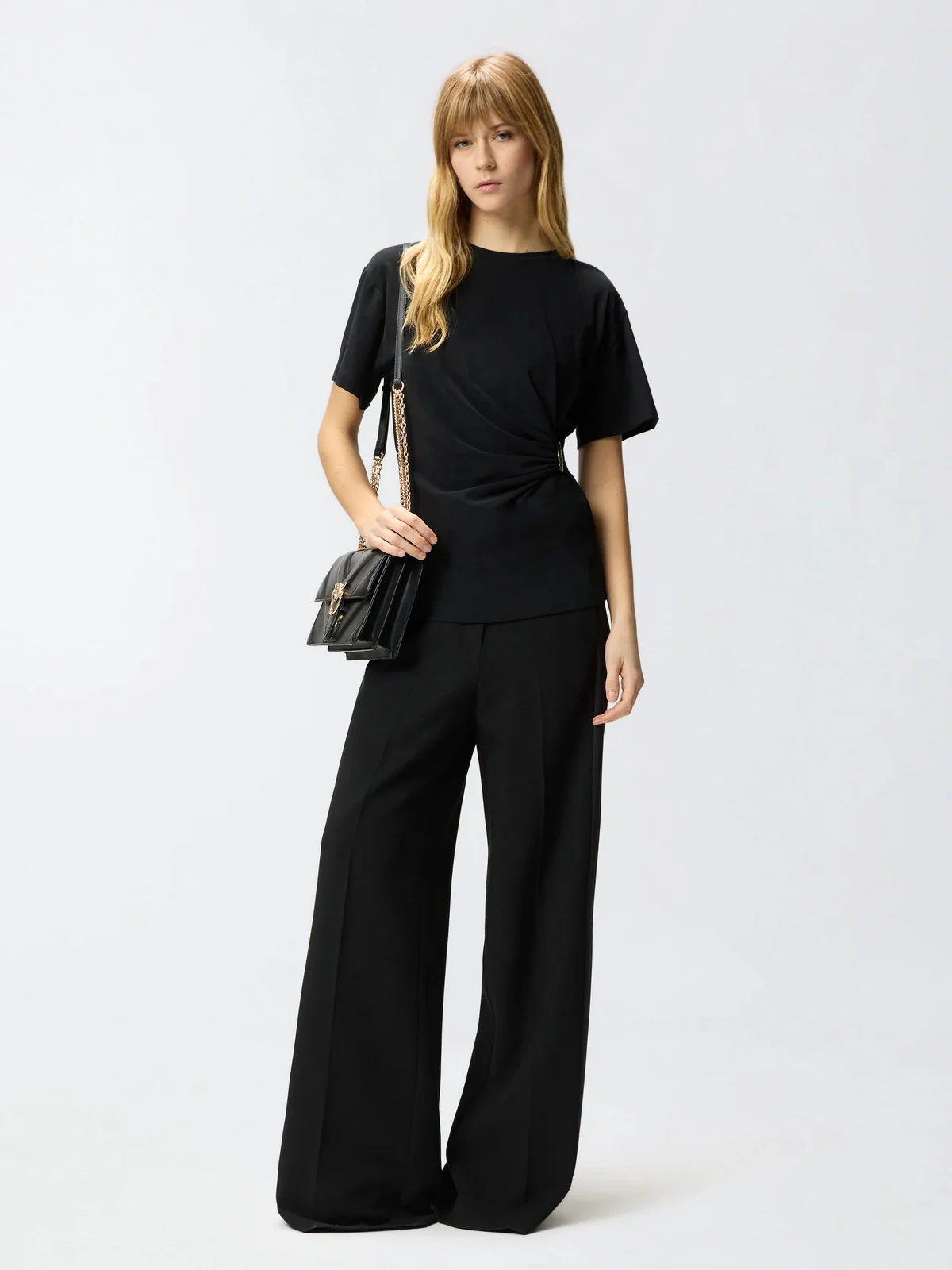 PINKO T-shirt Donna MARY MAGLIA 106455-A35D Z99 NERO LIMOUSINE - Image 5