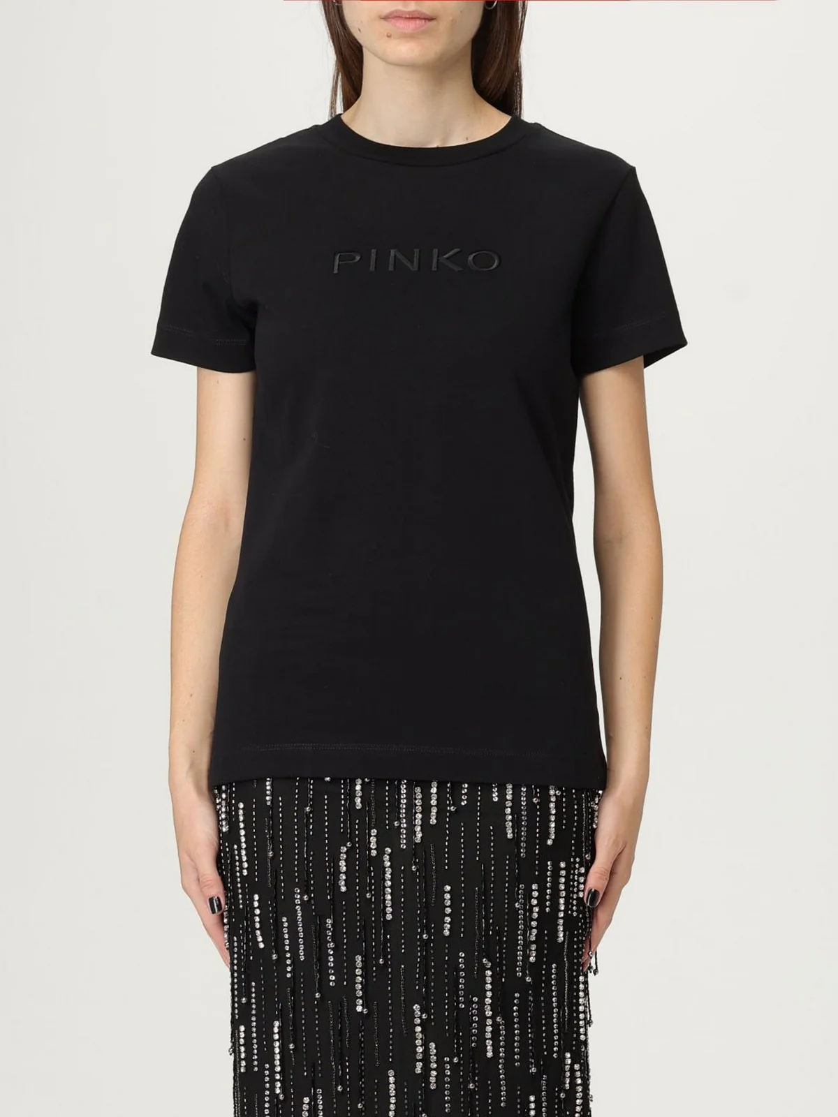 PINKO T-shirt Donna START T-SHIRT 101752-A2RD Z99 NERO LIMOUSINE - Image 2
