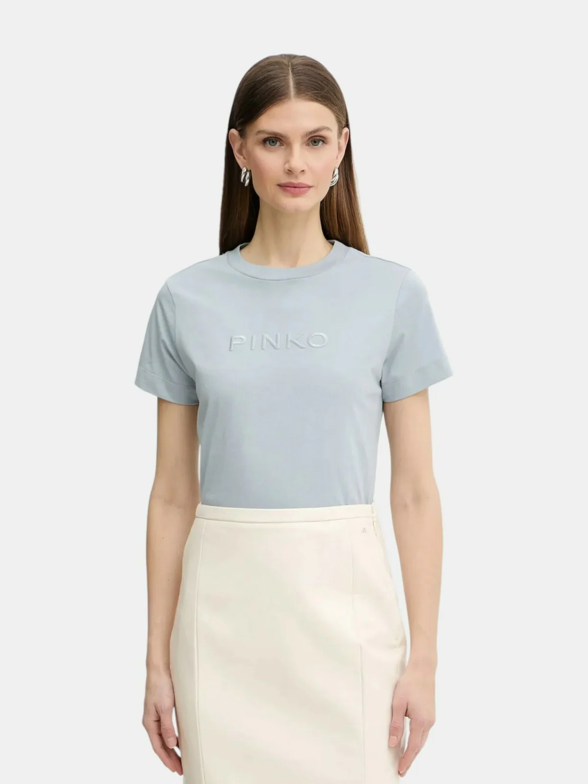 PINKO T-shirt Donna START T-SHIRT 101752-A339 E87 AZZURRO ARONA - Image 2