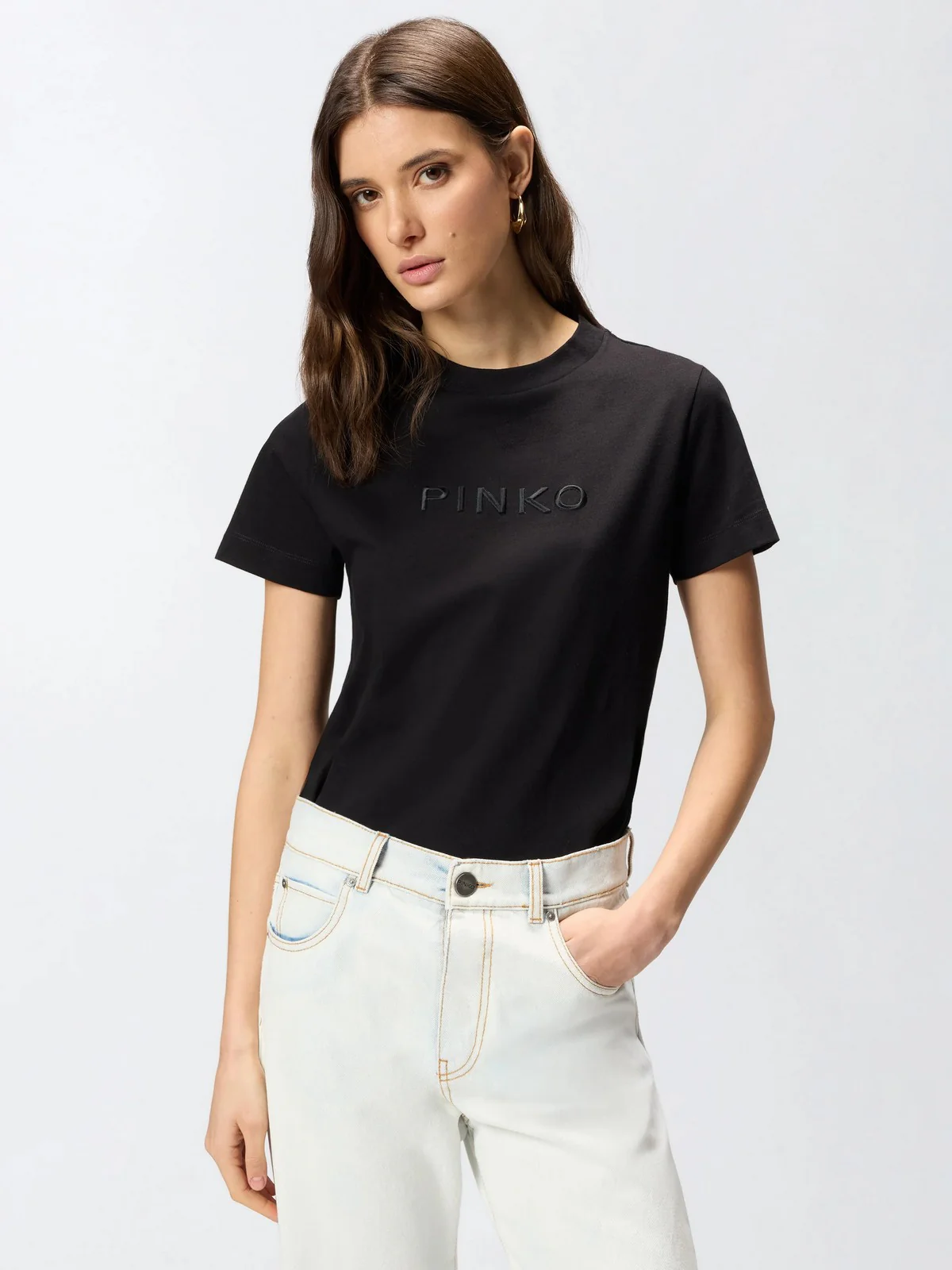 PINKO T-shirt Donna START T-SHIRT 101752-A339 Z99 NERO LIMOUSINE - Image 3