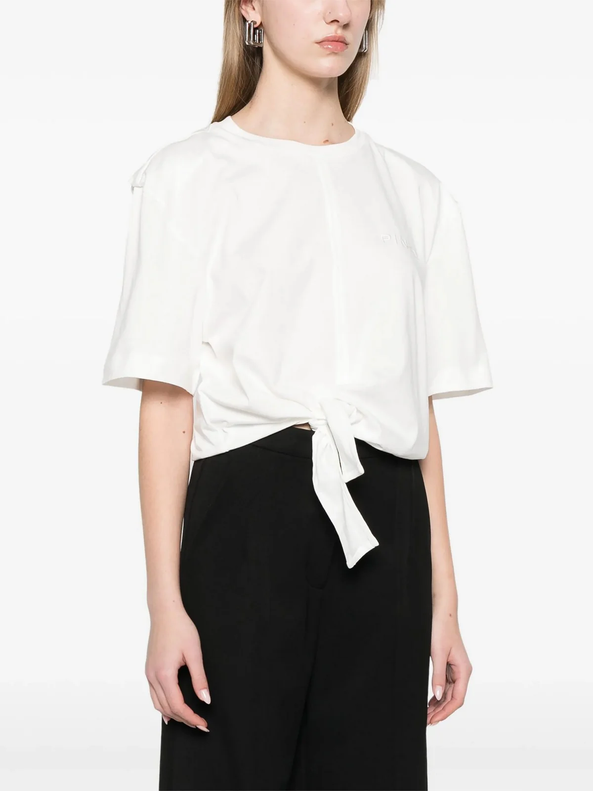 PINKO T-shirt Donna TUCA TUCA T-SHIRT JERSEY VINTA 105015-A2ID Z09 Bianco - Image 3