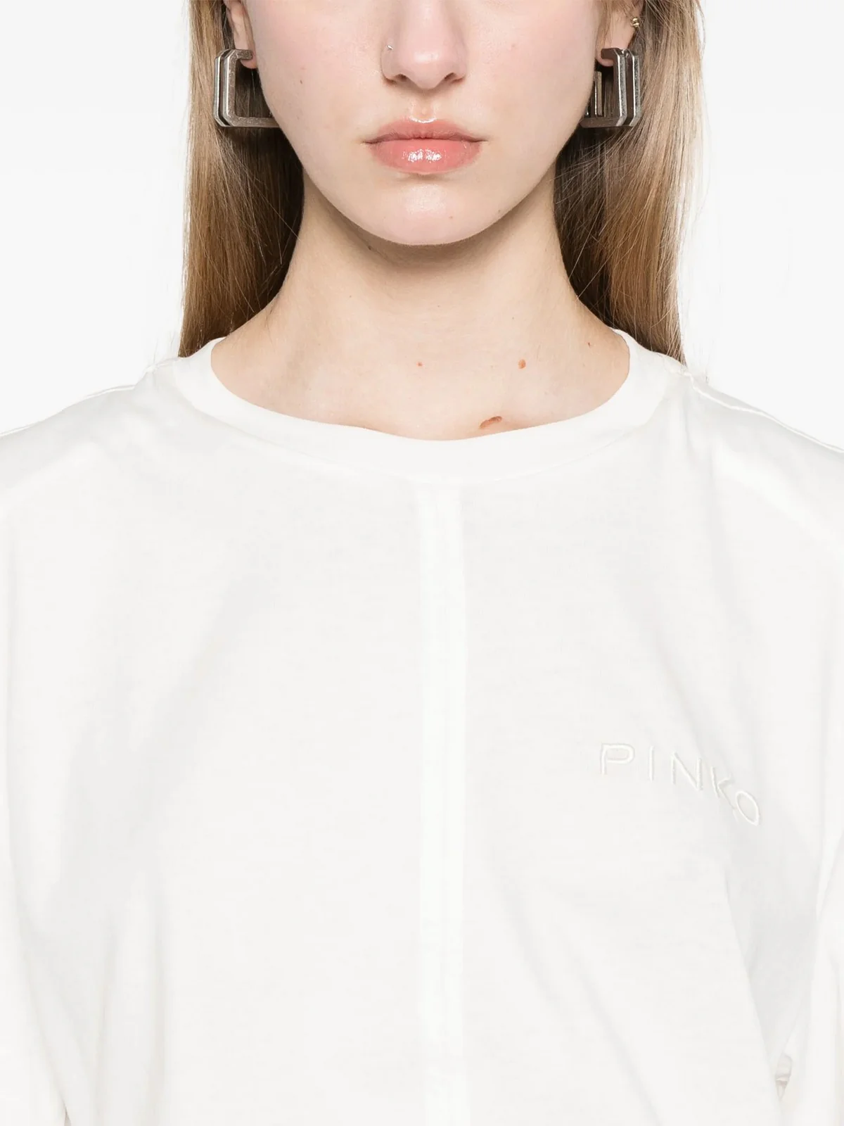PINKO T-shirt Donna TUCA TUCA T-SHIRT JERSEY VINTA 105015-A2ID Z09 Bianco - Image 5