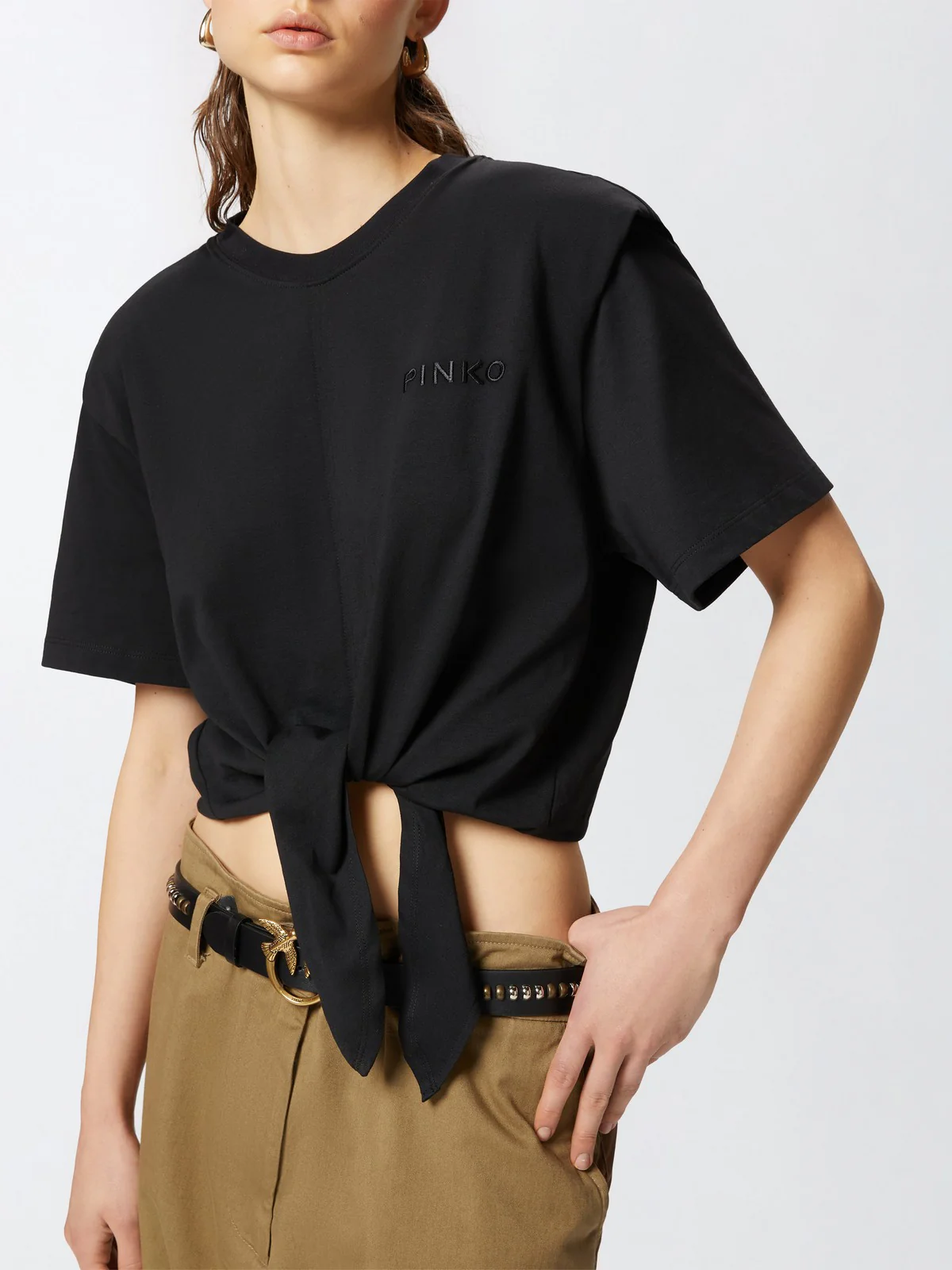 PINKO T-shirt Donna TUCA TUCA T-SHIRT JERSEY VINTA 105015-A2ID Z99 Nero - Image 6