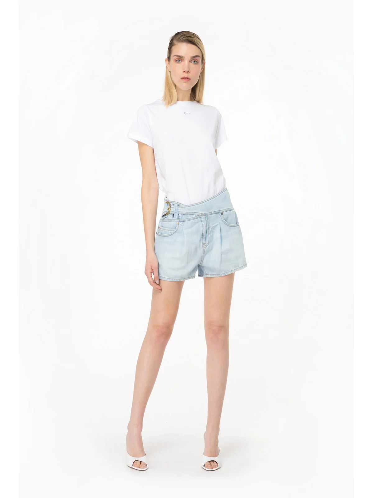 PINKO T-Shirt e Polo Donna  100373-A1N8 Z04 Bianco - Image 2