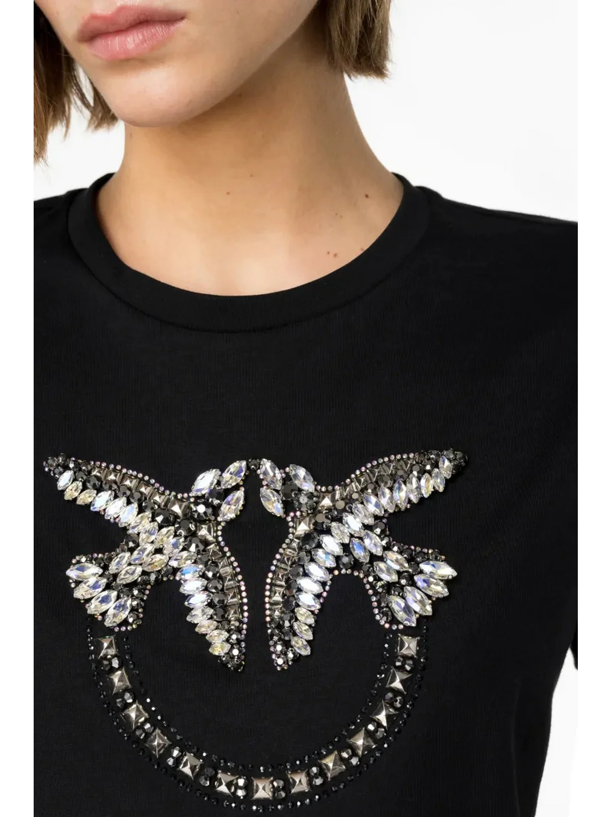 PINKO T-Shirt e Polo Donna  100535-A1R7 Z99 Nero - Image 3