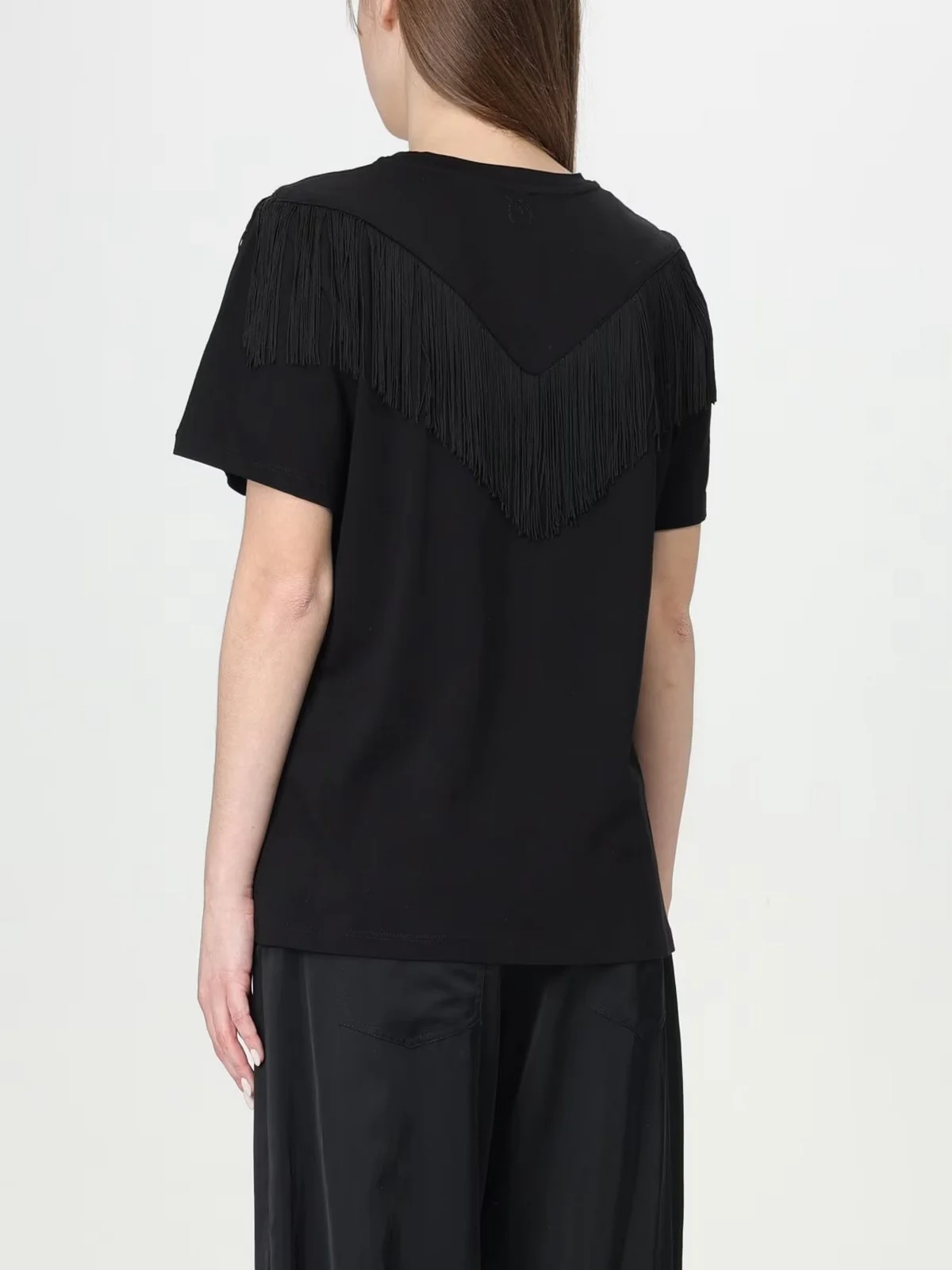 PINKO T-Shirt e Polo Donna 103727-A1XS Z99 Nero - Image 3