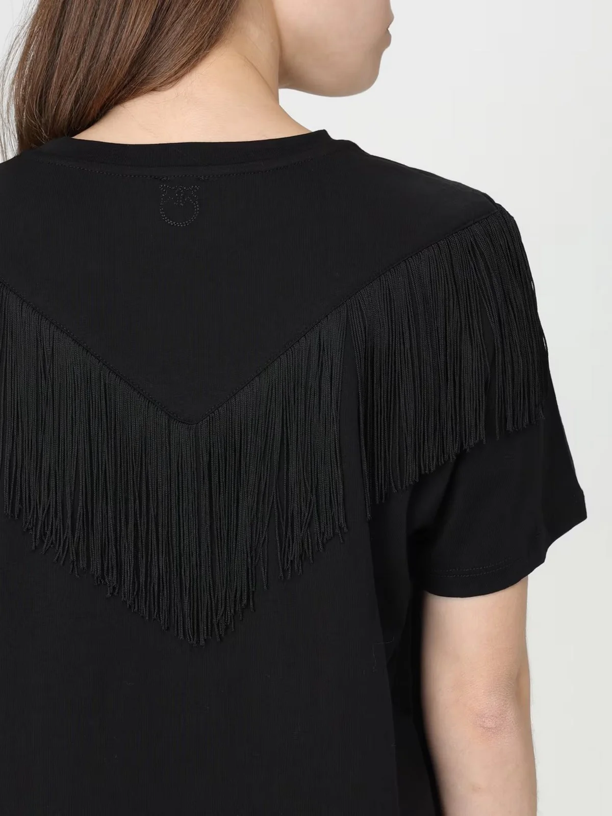 PINKO T-Shirt e Polo Donna 103727-A1XS Z99 Nero - Image 4