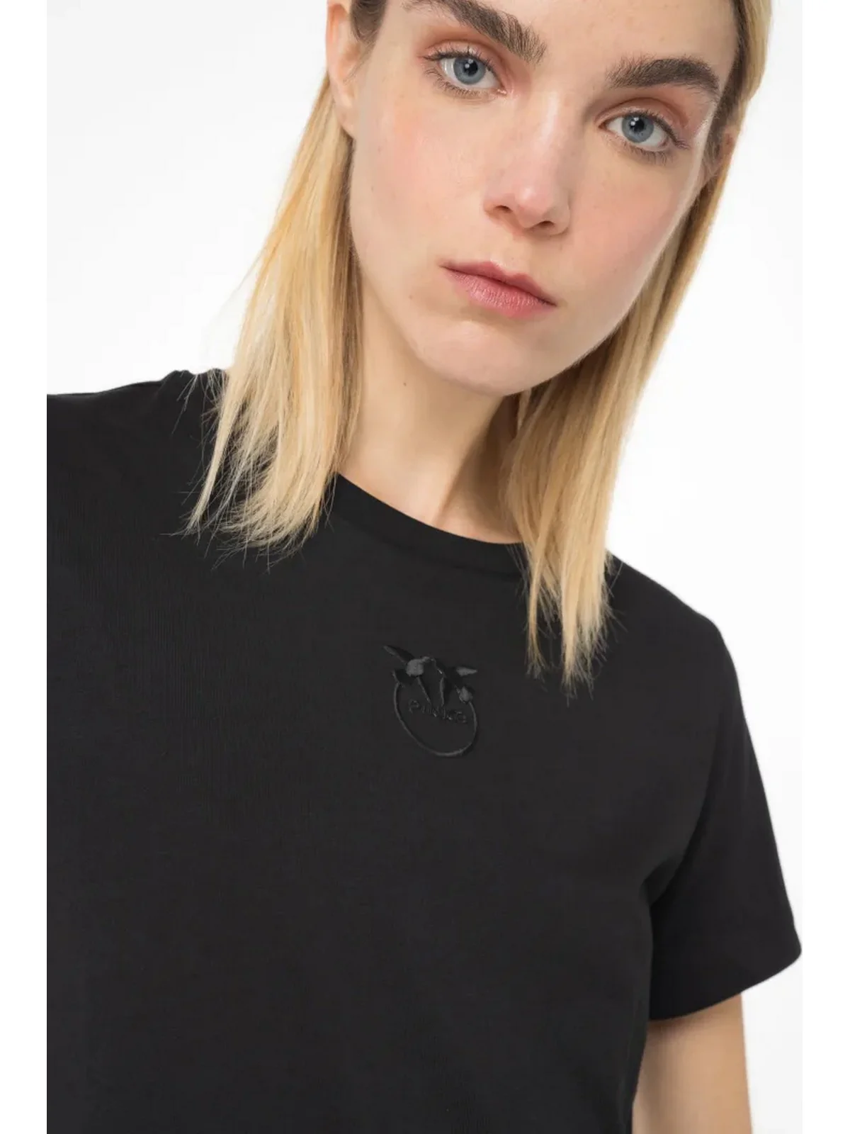 PINKO T-Shirt e Polo Donna Basico 100373-A1N8 Z99 Nero - Image 3