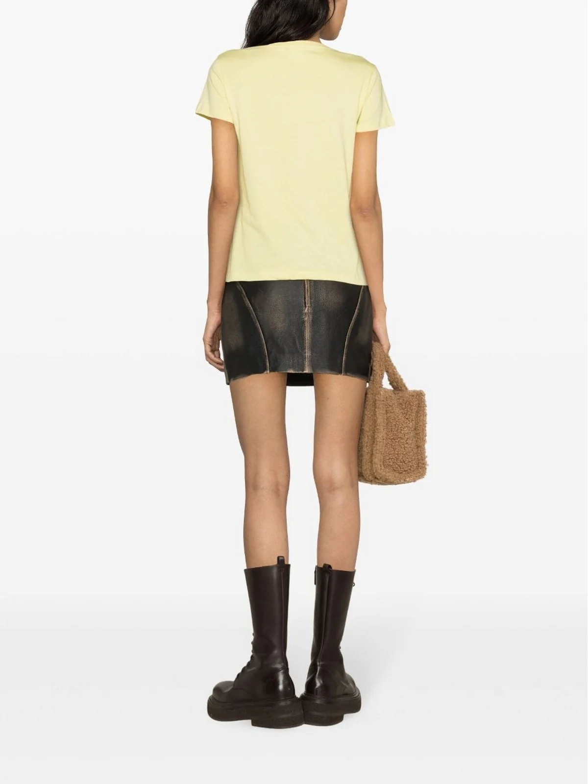 PINKO T-Shirt e Polo Donna Bussolotto 100355-A1NW H23 Giallo - Image 3