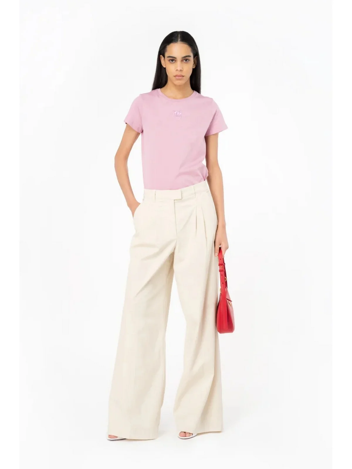 PINKO T-Shirt e Polo Donna Bussolotto 100355-A1NW N98 Rosa - Image 3