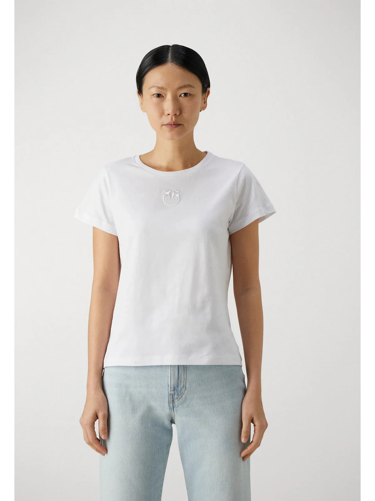 PINKO T-Shirt e Polo Donna Bussolotto 100355-A1NW Z04 Bianco - Image 2