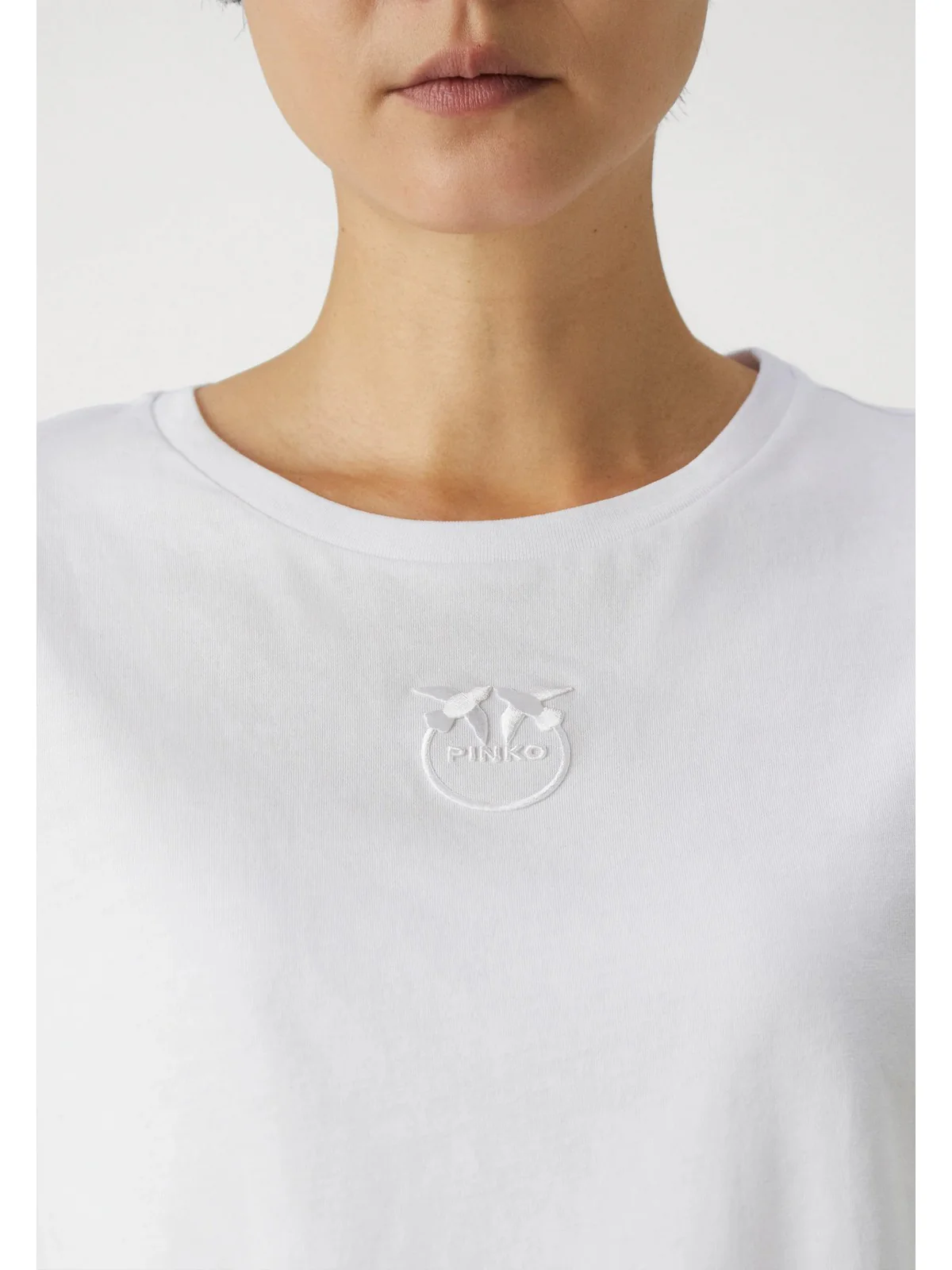 PINKO T-Shirt e Polo Donna Bussolotto 100355-A1NW Z04 Bianco - Image 4