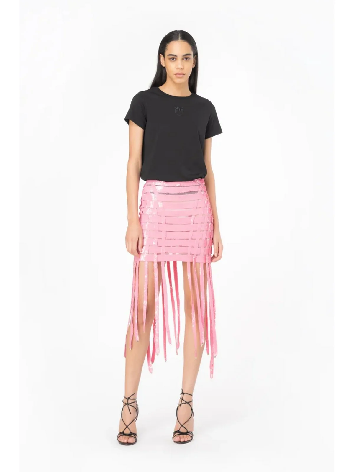 PINKO T-Shirt e Polo Donna Bussolotto 100355-A1NW Z99 Nero - Image 3