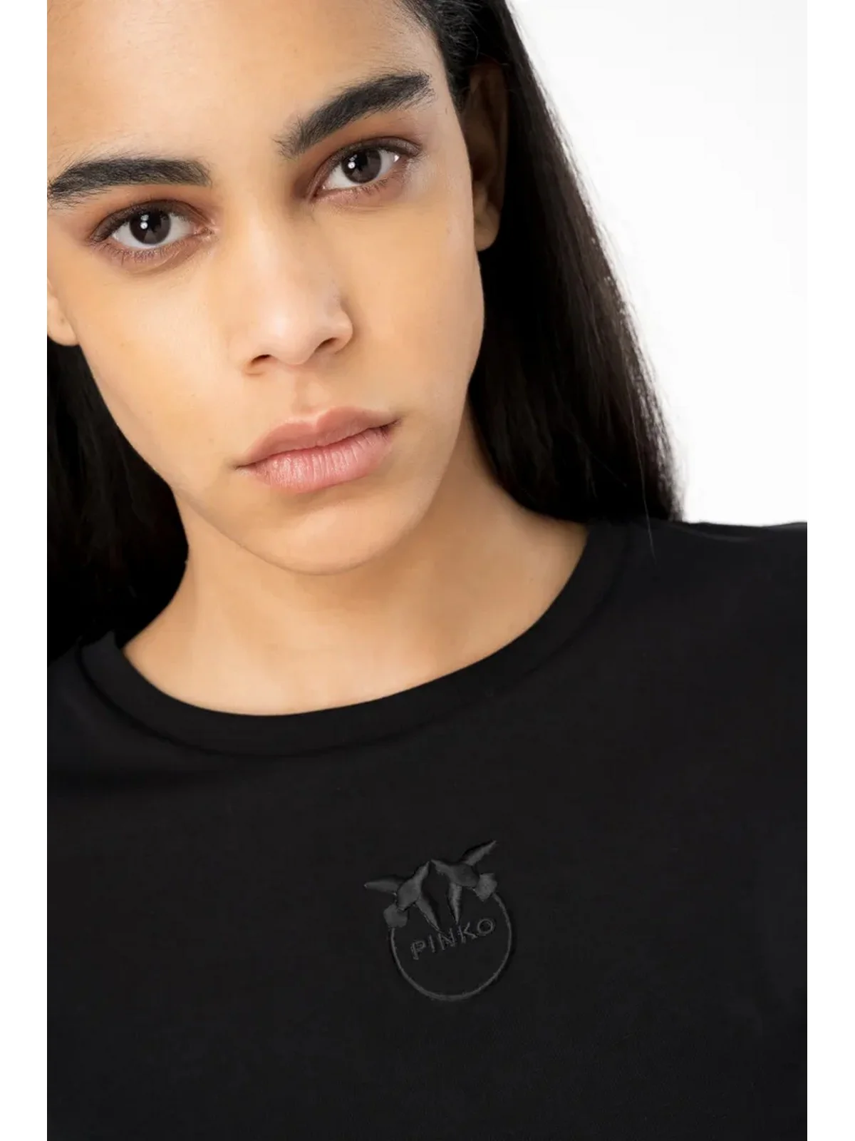 PINKO T-Shirt e Polo Donna Bussolotto 100355-A1NW Z99 Nero - Image 4