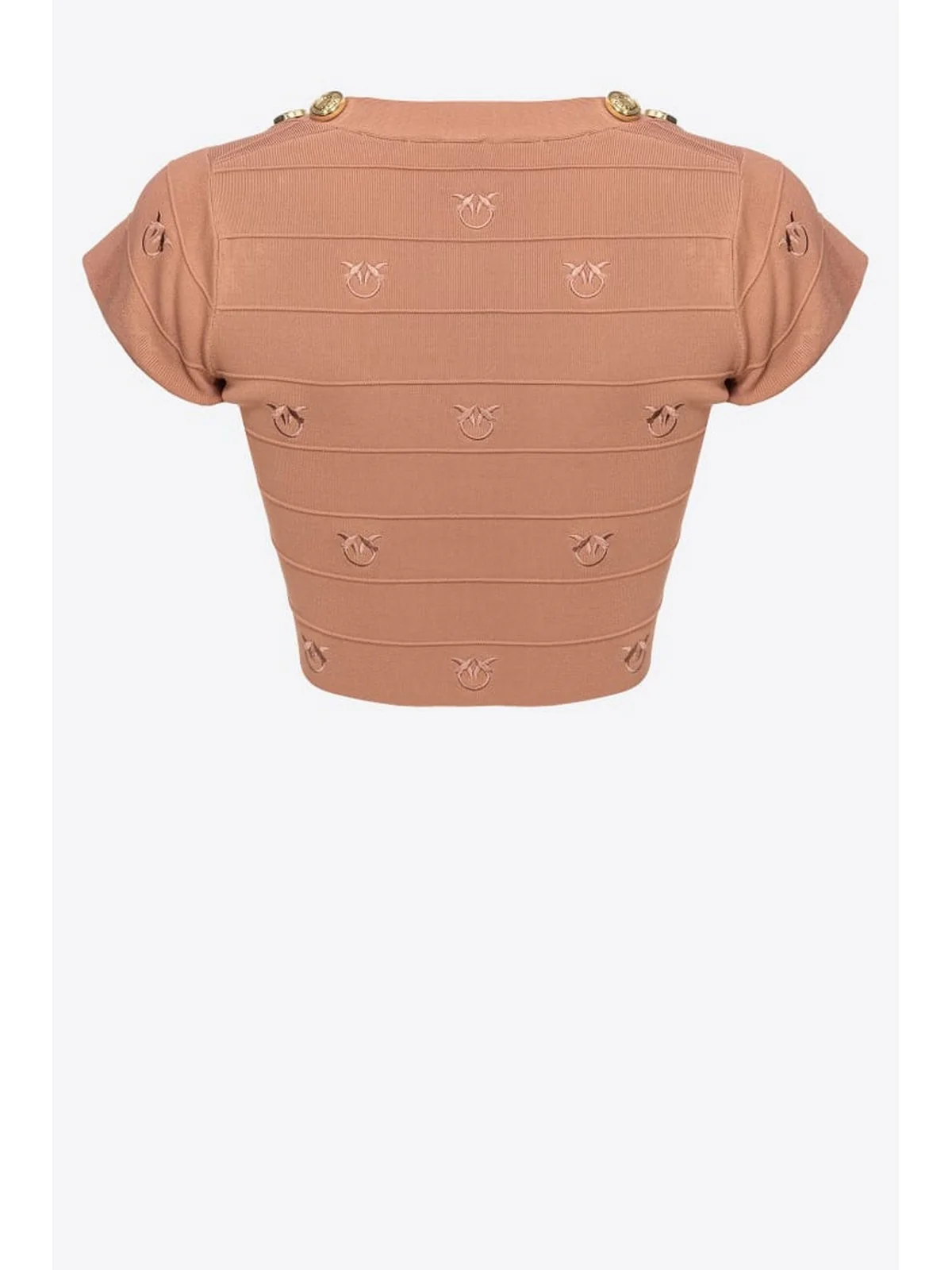 PINKO T-Shirt e Polo Donna Hoodia 102882-A1LK C95 Beige - Image 3