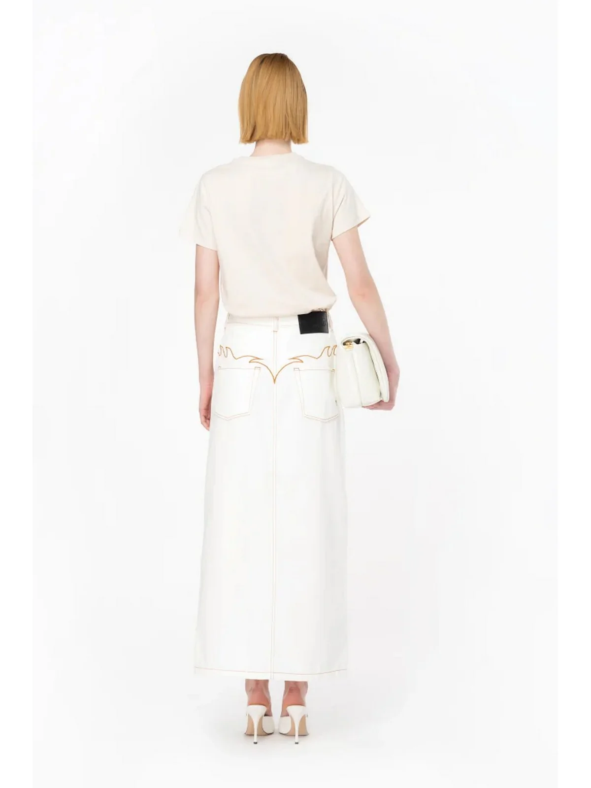 PINKO T-Shirt e Polo Donna Start 101752-A1NW C32 Beige - Image 3