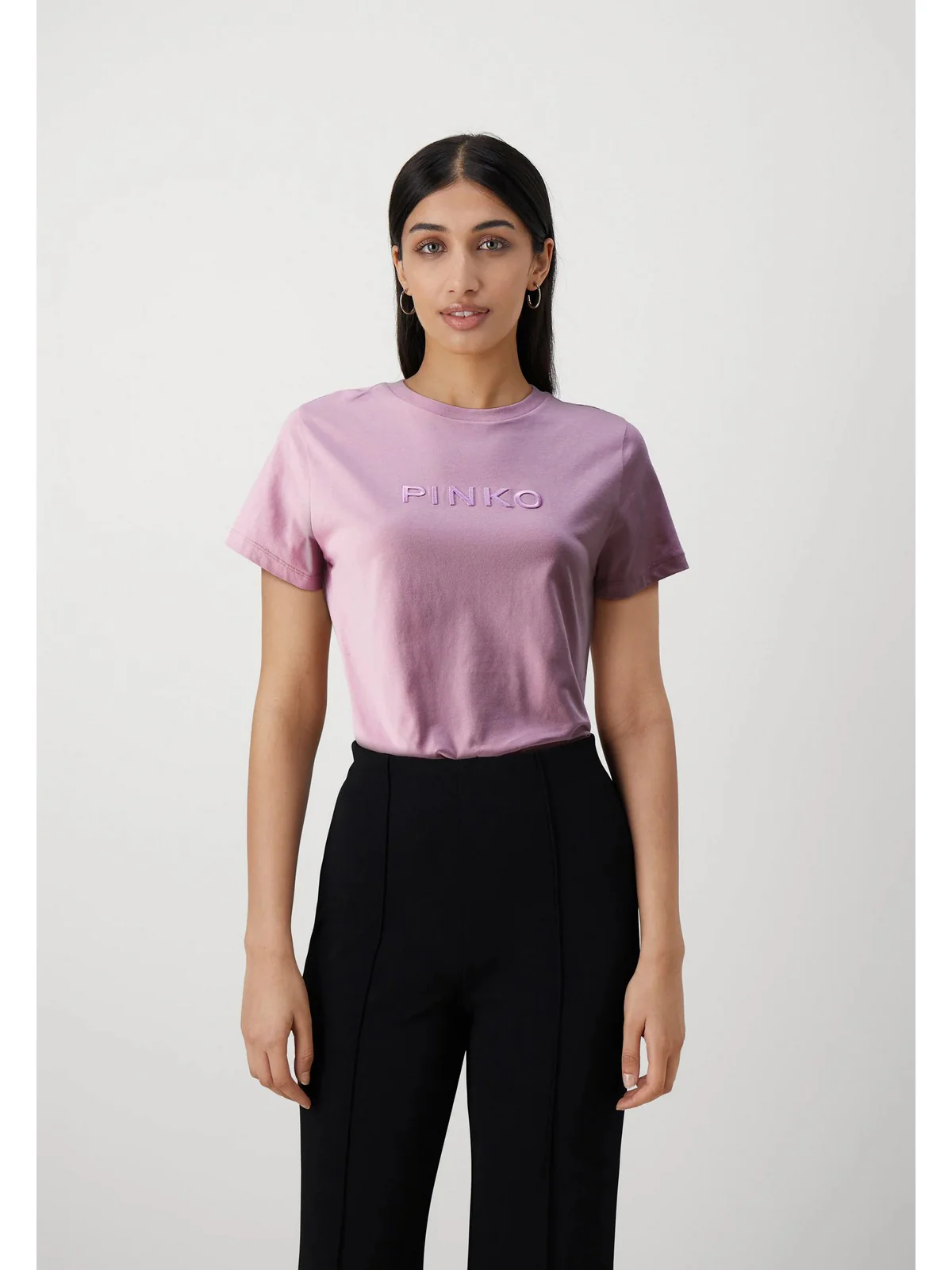 PINKO T-Shirt e Polo Donna Start 101752-A1NW N98 Rosa - Image 4
