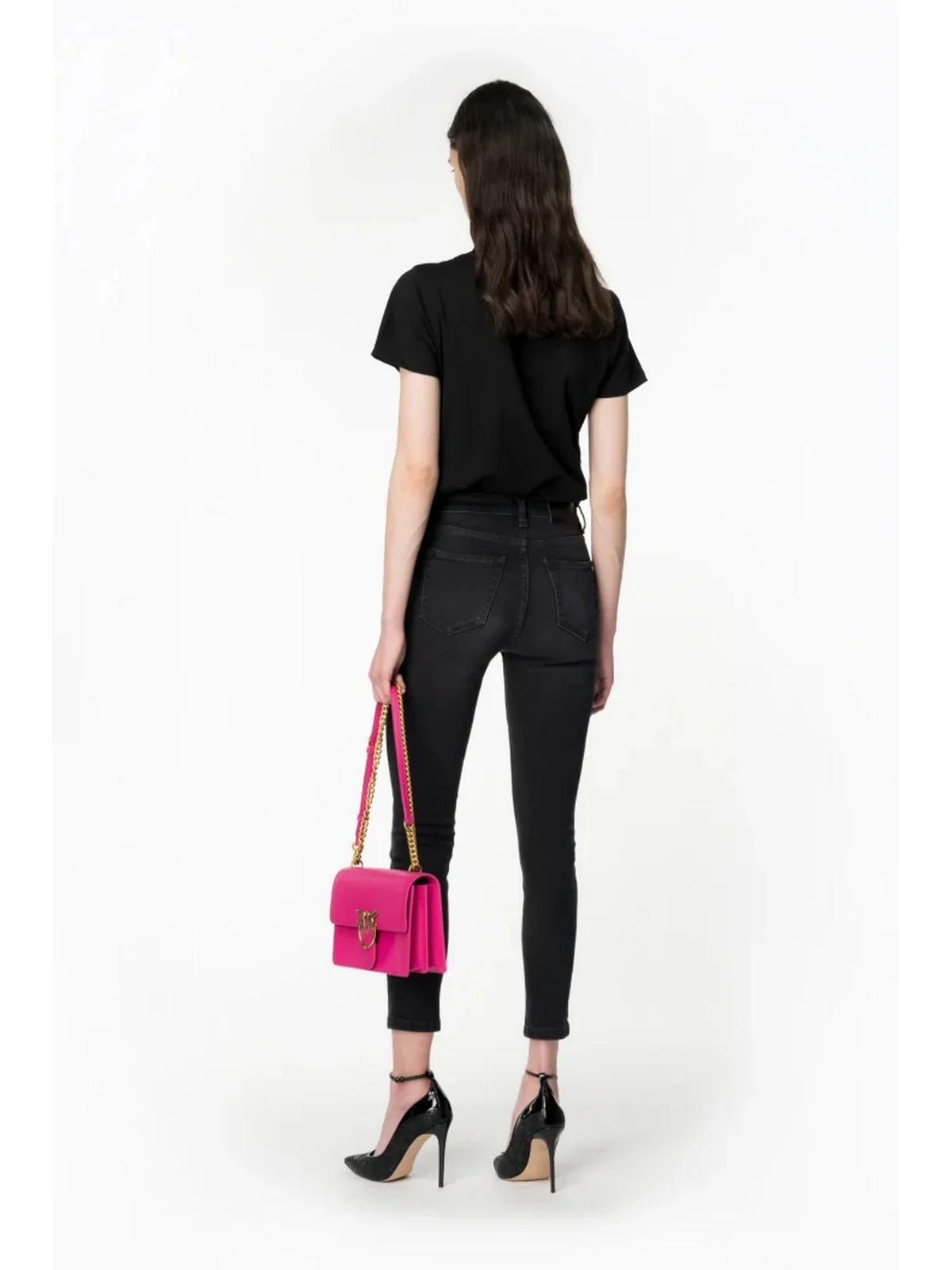 PINKO T-Shirt e Polo Donna Start 101752-A1NW Z99 Nero - Image 3
