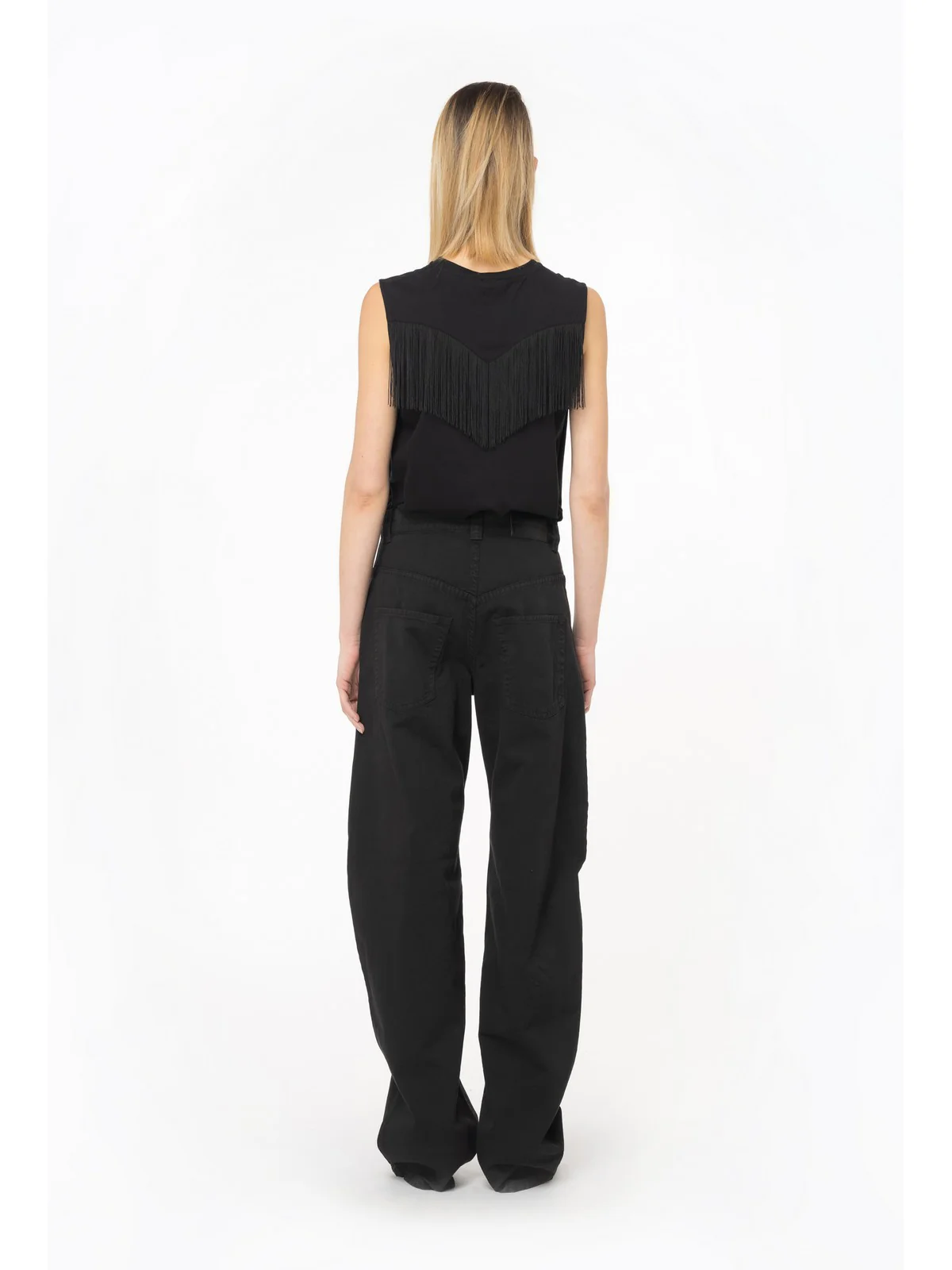 PINKO T-Shirt e Polo Donna Twilight 103726-A1XS Z99 Nero - Image 4