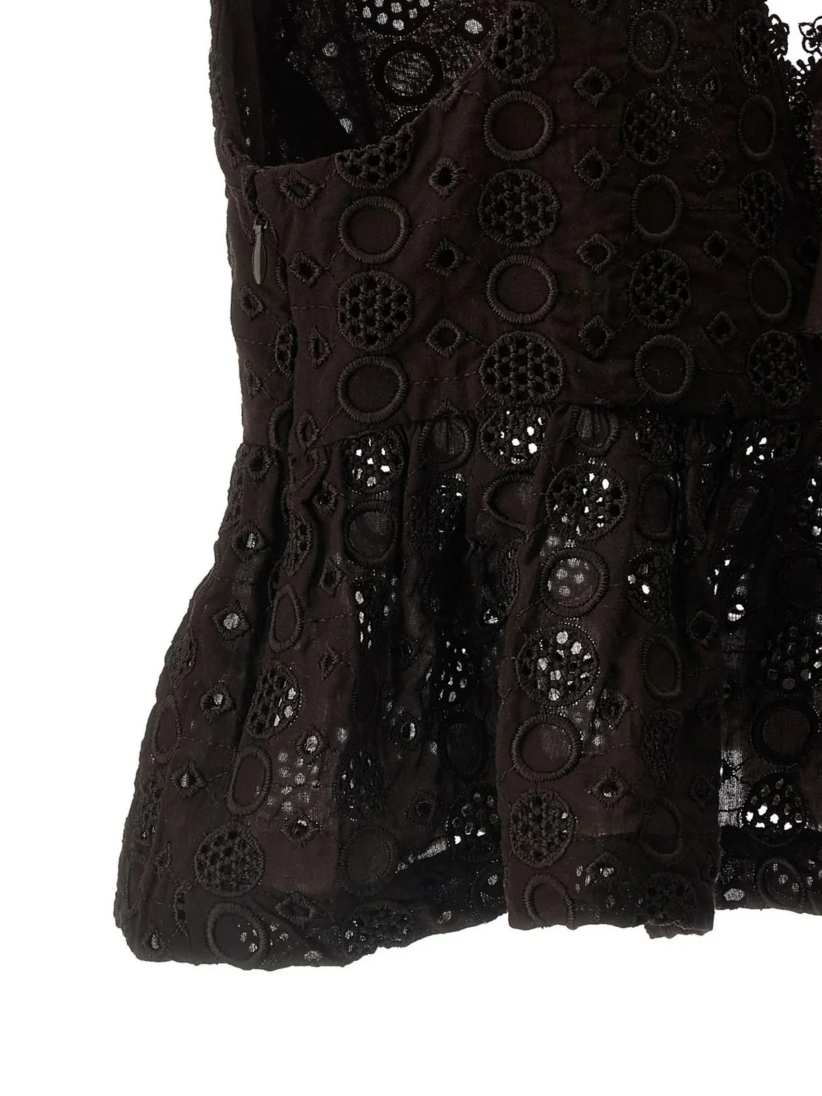 PINKO Top Donna KIERSTEN TOP POPELINE RICAMO S 106451-A35P M28 Marrone - Image 4