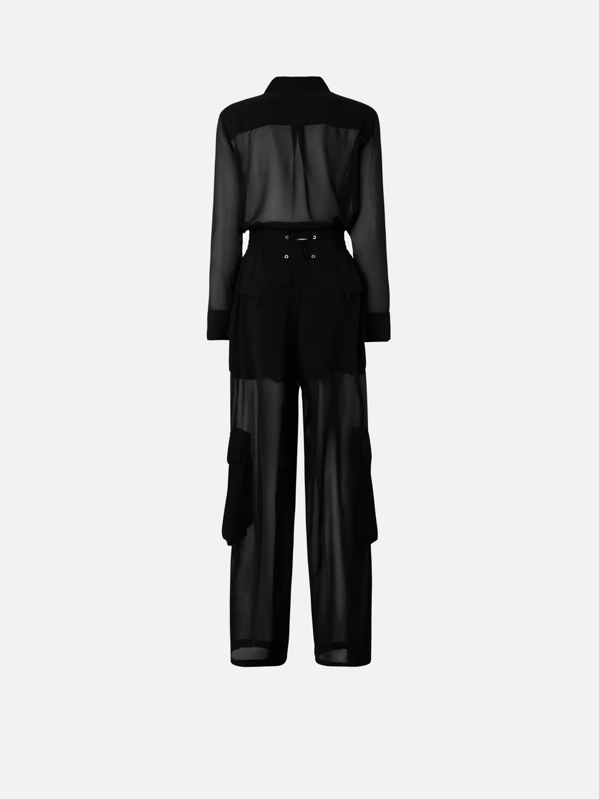 PINKO Tuta Donna TALENTO TUTA GEORGETTE 104750-A21F Z99 Nero - Image 2
