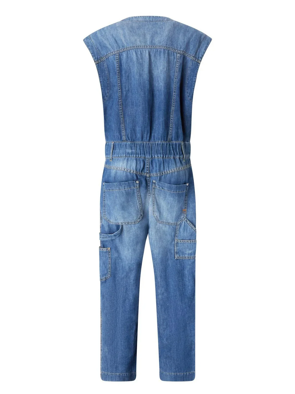 PINKO Tuta Donna TANZANIA TUTA LIGHT DENIM COTO 104824-A2GQ PJD Blu - Image 2