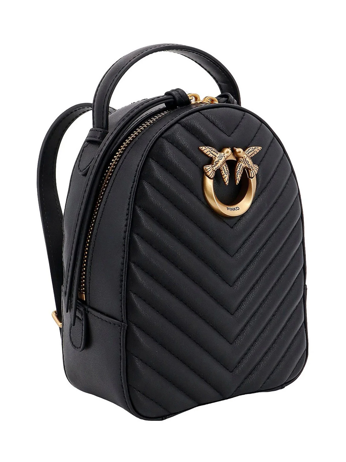 PINKO Zaino Donna Love Click Mini Backpack Vitel 103614-A1J2 Z99Q Nero - Image 3