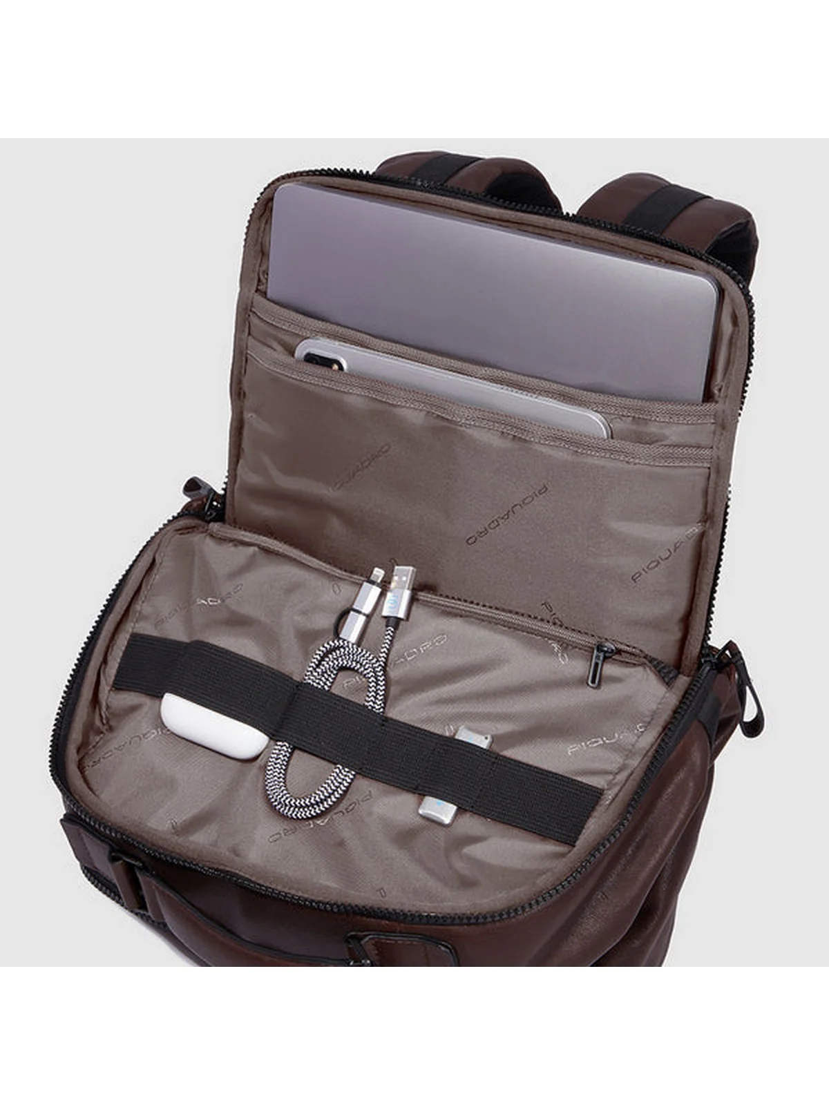 PIQUADRO Zaino Uomo  CA4818AP TM Marrone - Image 4