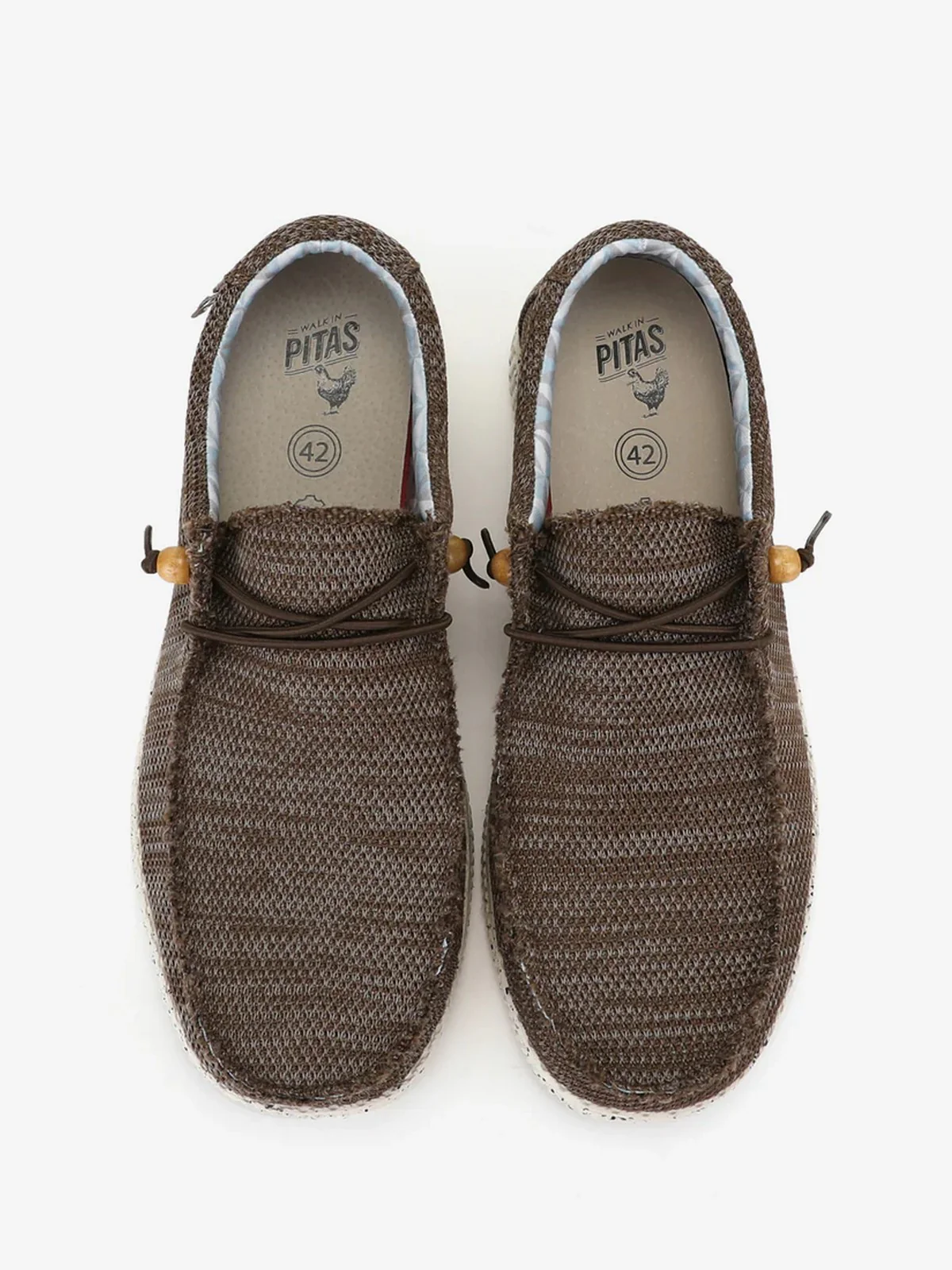 PITAS Mocassino Uomo  WP150 W KNITTED TAUPE Marrone - Image 3