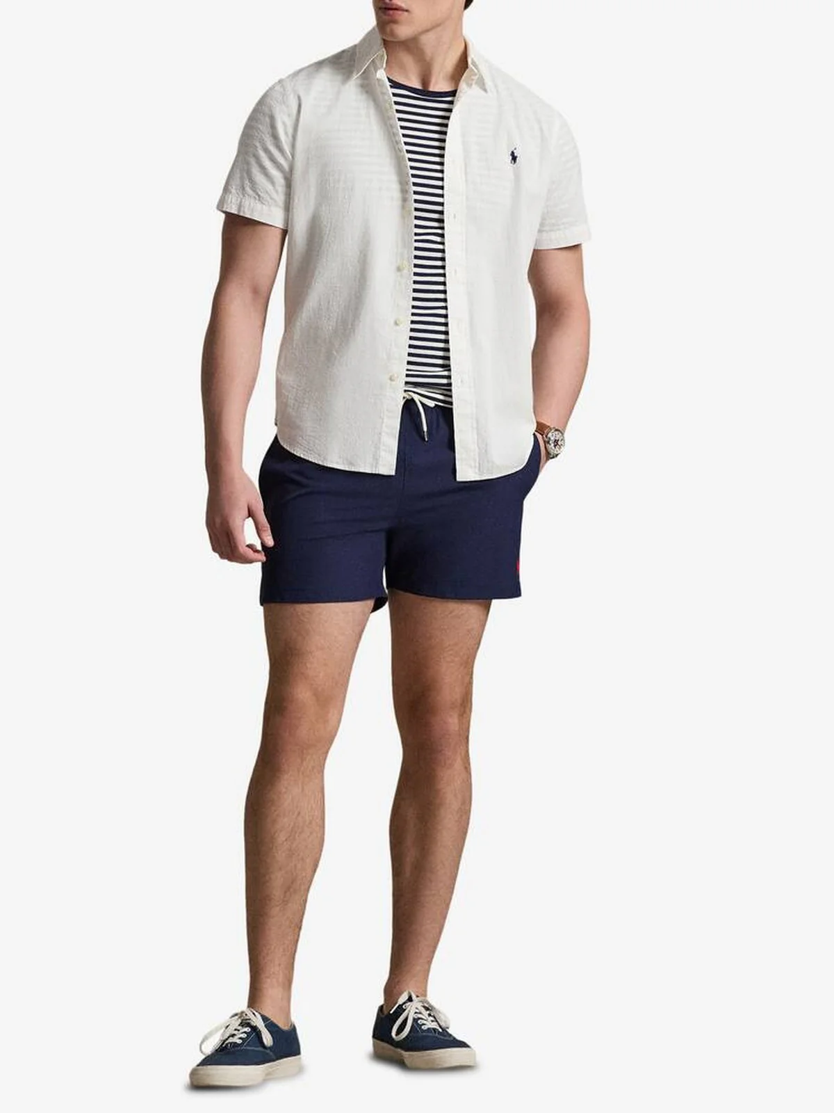 POLO RALPH LAUREN Costume da bagno Uomo WOVEN-TRUNK-SWIM BOTTOM 710B16721 004 NEWPORT NAVY - Image 4