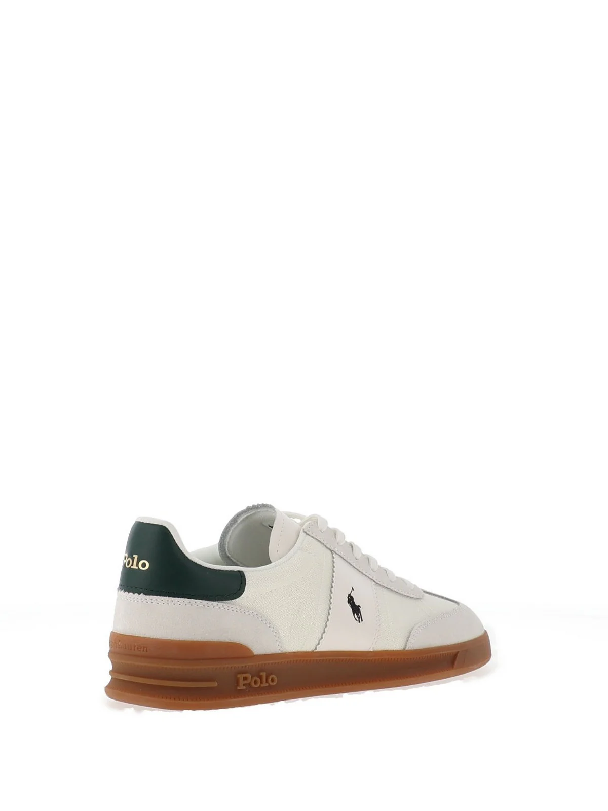 POLO RALPH LAUREN Sneaker Uomo  809P09761 001 BIANCO/COLLEGE GREEN - Image 3