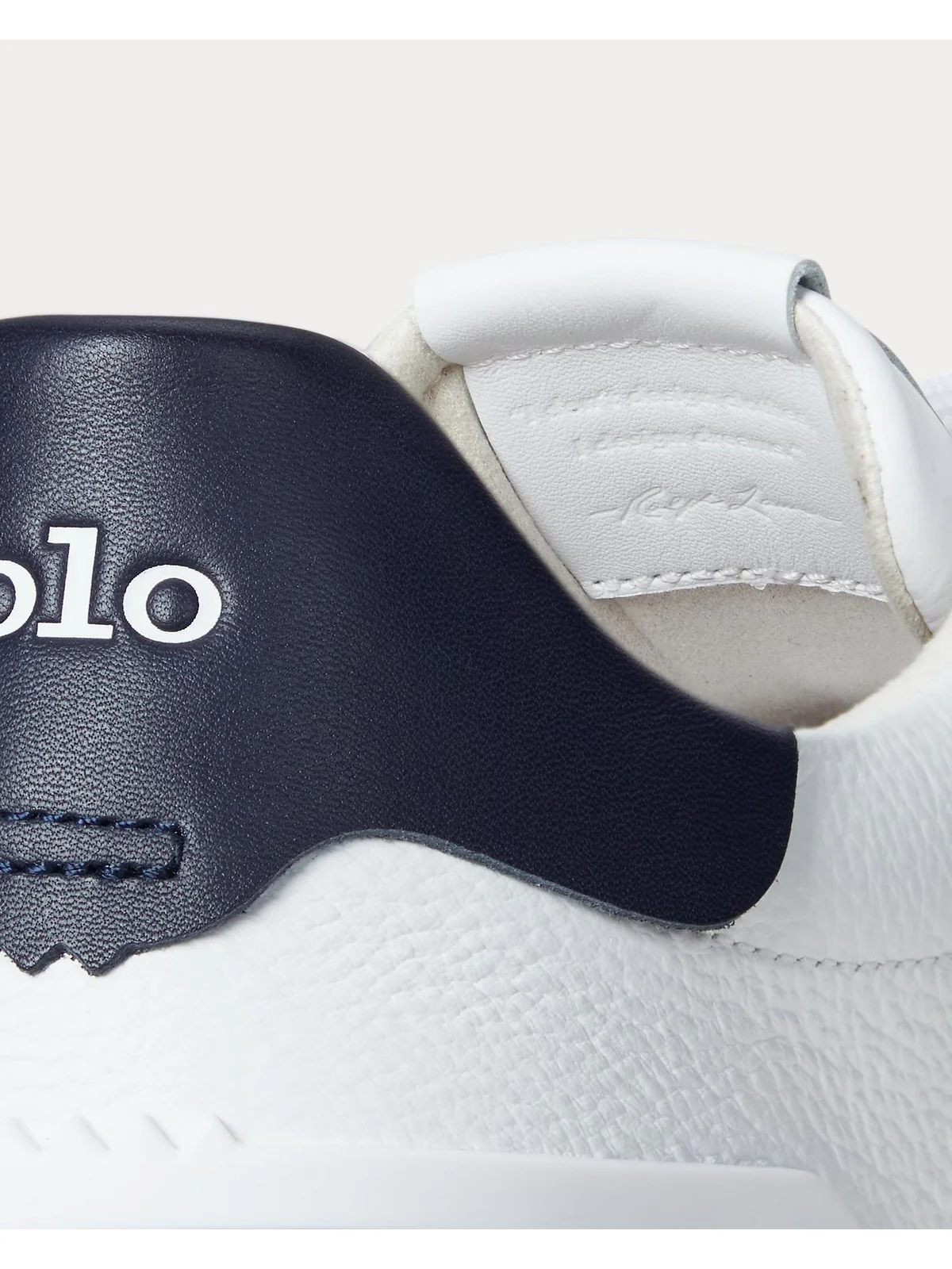 POLO RALPH LAUREN Sneaker Uomo RLITE COURT-SNEAKERS-LOW TOP LACE 809974097 001 WHITE/NAVY - Image 5