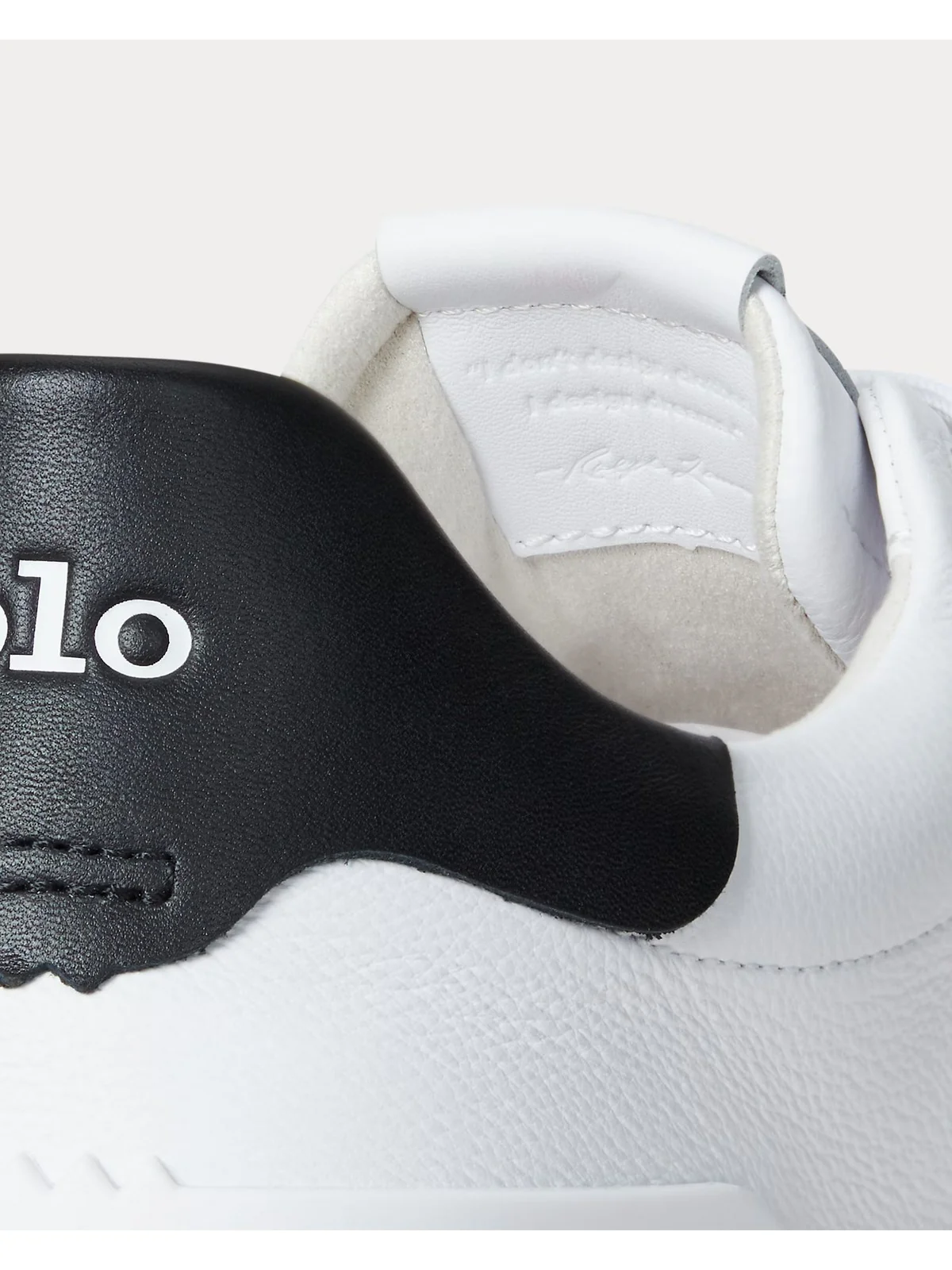 POLO RALPH LAUREN Sneaker Uomo RLITE COURT-SNEAKERS-LOW TOP LACE 809974097 002 WHITE/BLACK - Image 5
