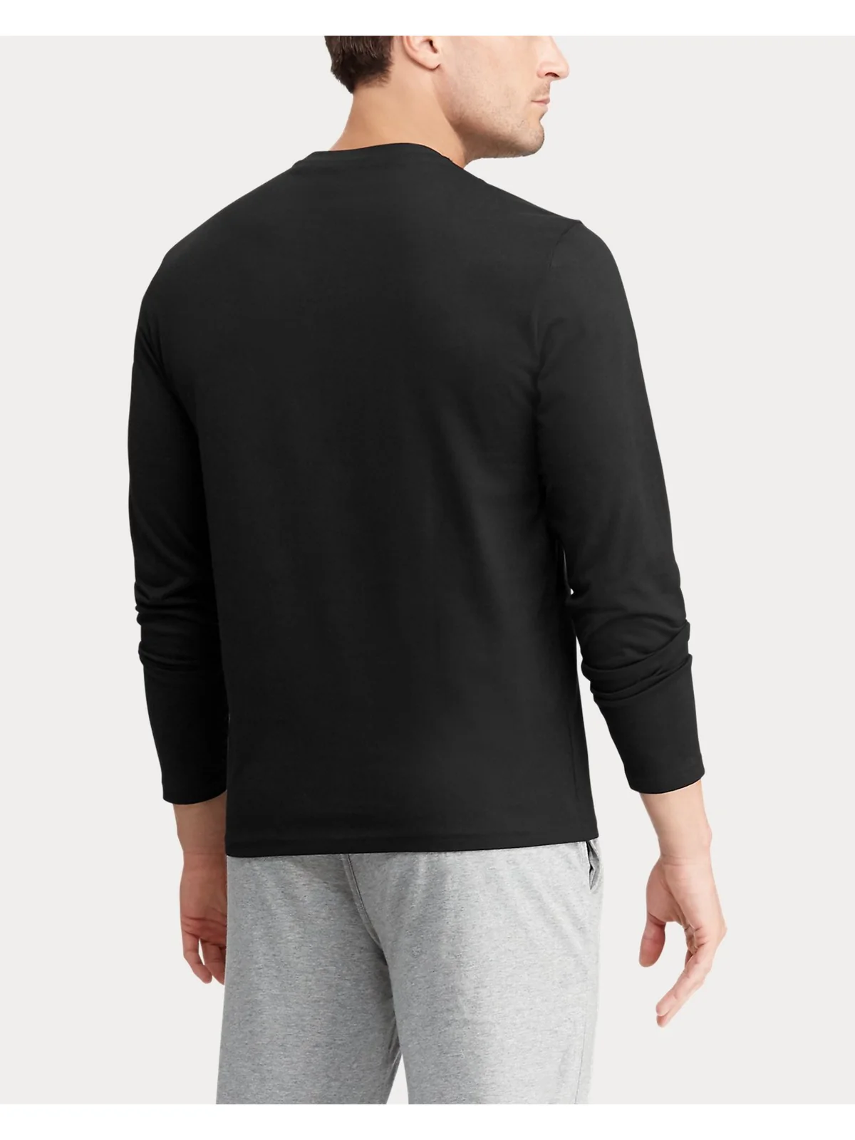 POLO RALPH LAUREN T-shirt Uomo L/S CREW-SLEEP-TOP 714844759 001 POLO BLACK - Image 3
