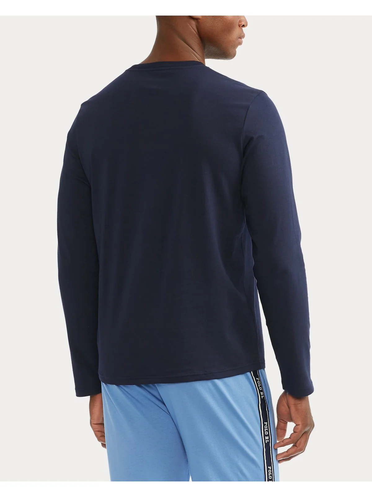 POLO RALPH LAUREN T-shirt Uomo L/S CREW-SLEEP-TOP 714844759 002 CRUISE NAVY - Image 3
