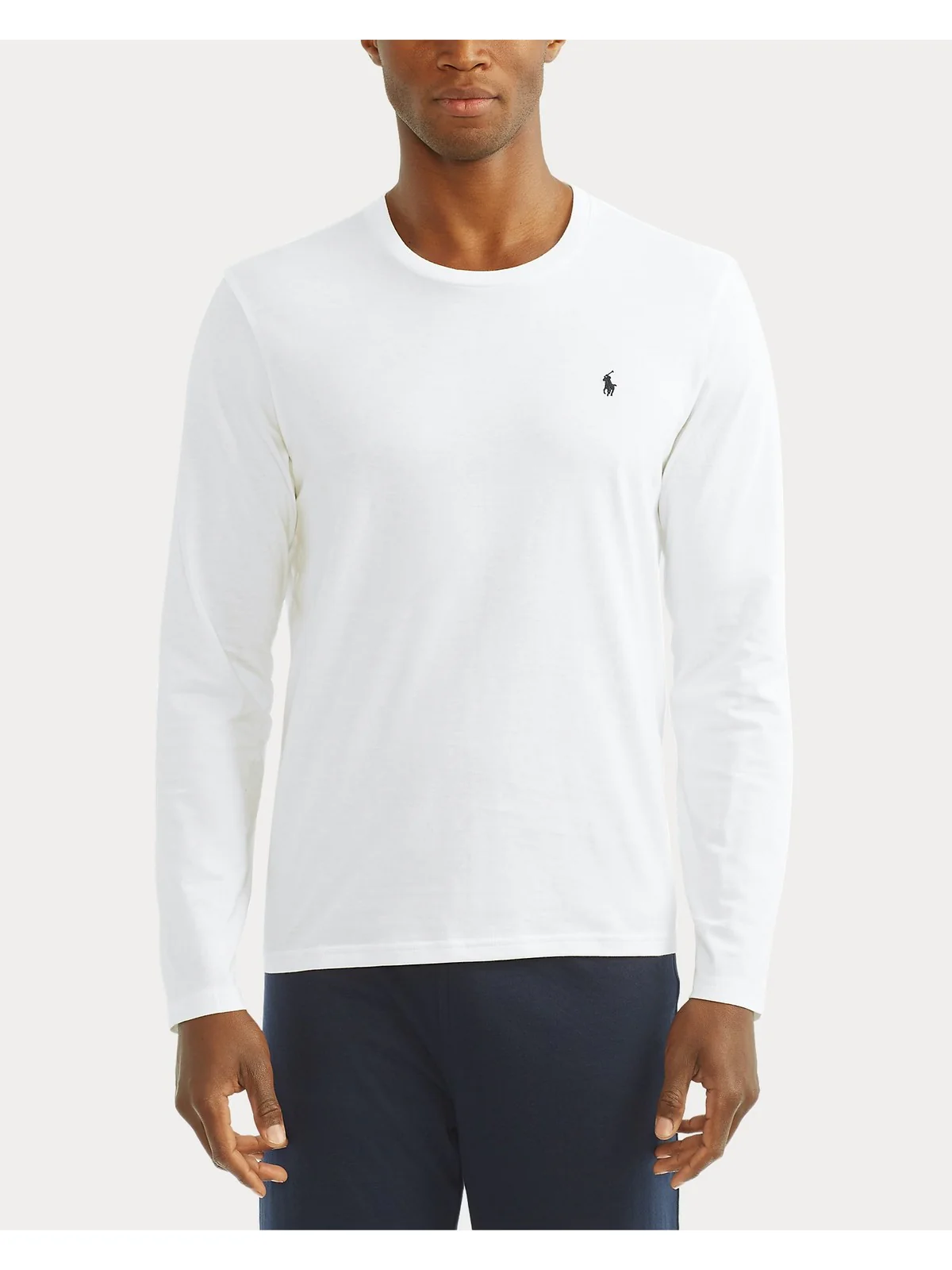 POLO RALPH LAUREN T-shirt Uomo L/S CREW-SLEEP-TOP 714844759 004 WHITE - Image 2