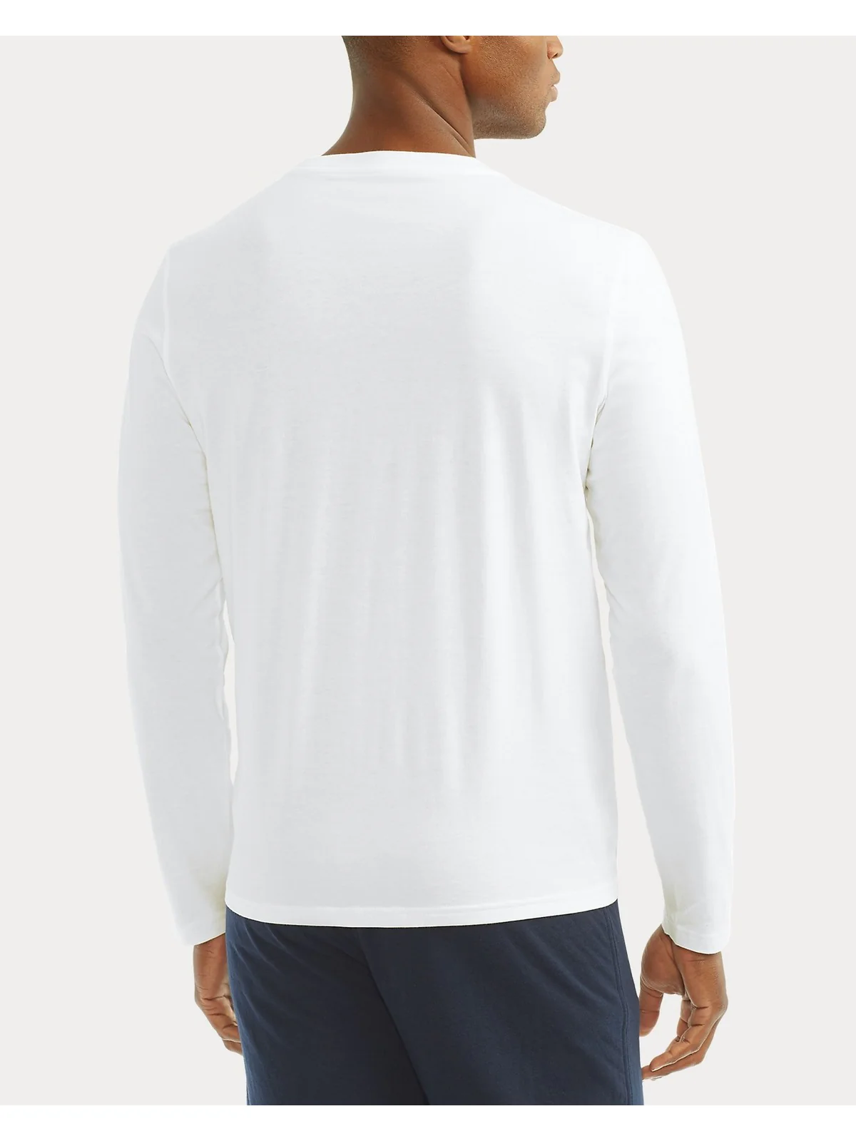 POLO RALPH LAUREN T-shirt Uomo L/S CREW-SLEEP-TOP 714844759 004 WHITE - Image 3
