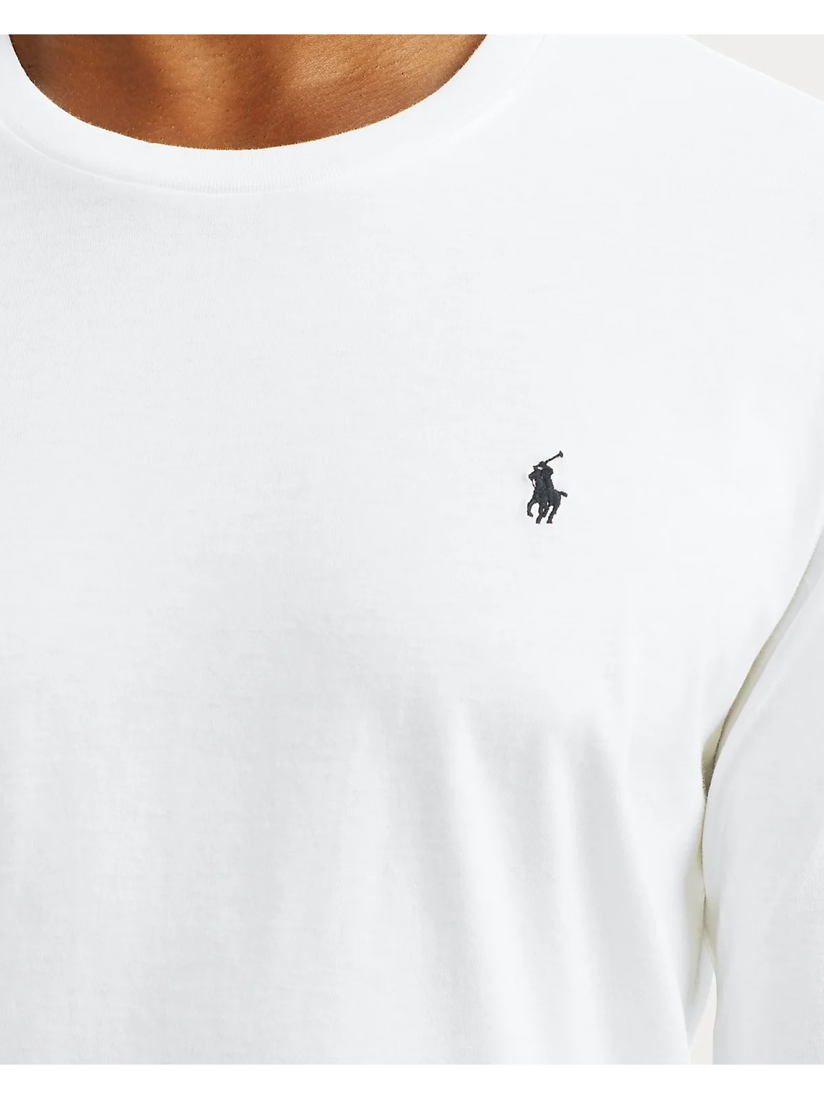 POLO RALPH LAUREN T-shirt Uomo L/S CREW-SLEEP-TOP 714844759 004 WHITE - Image 4