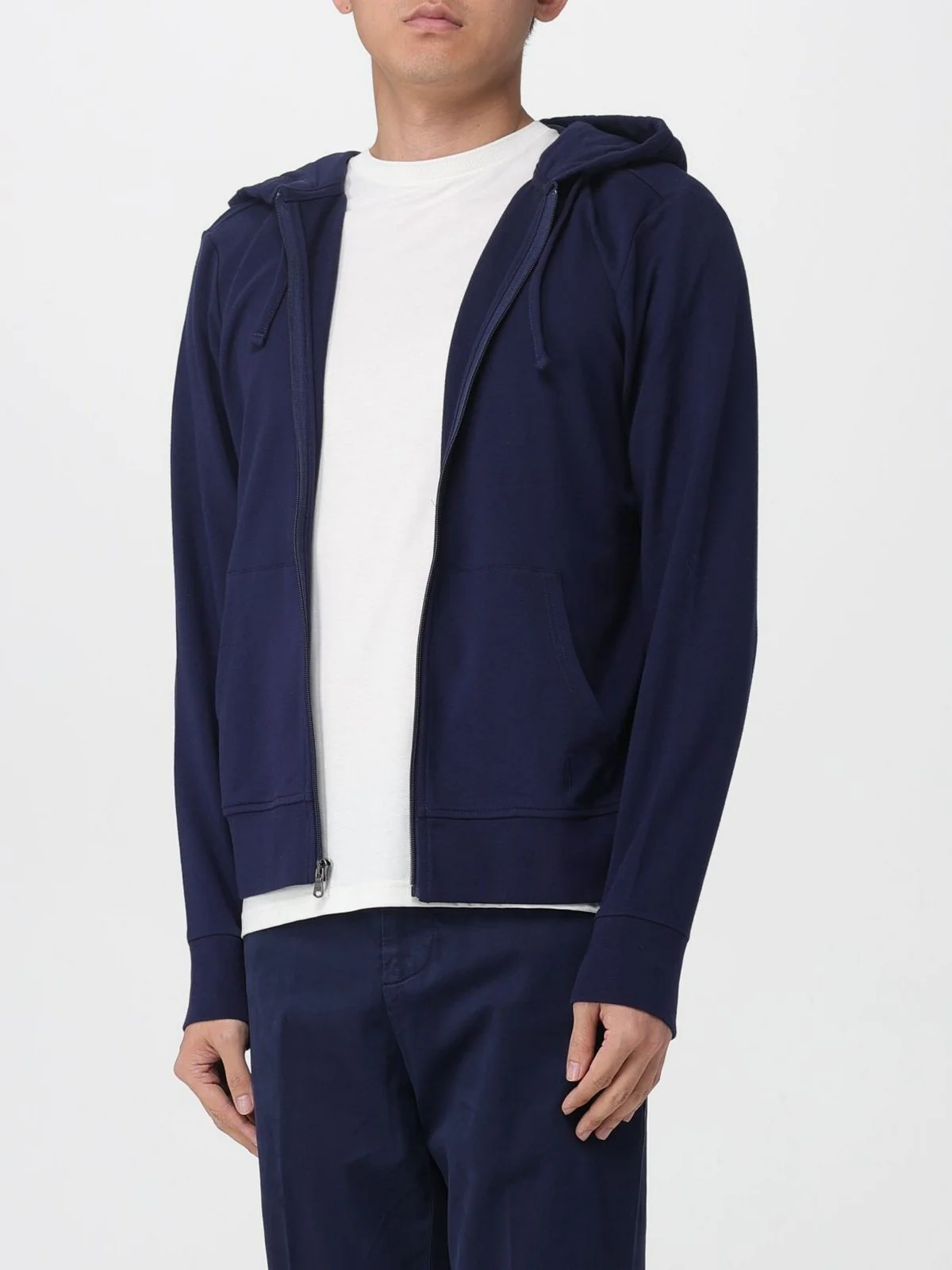POLO RALPH LAUREN T-shirt Uomo L/S HOODIE-LOUNGE-TOP 714962527 007 CRUISE NAVY - Image 3