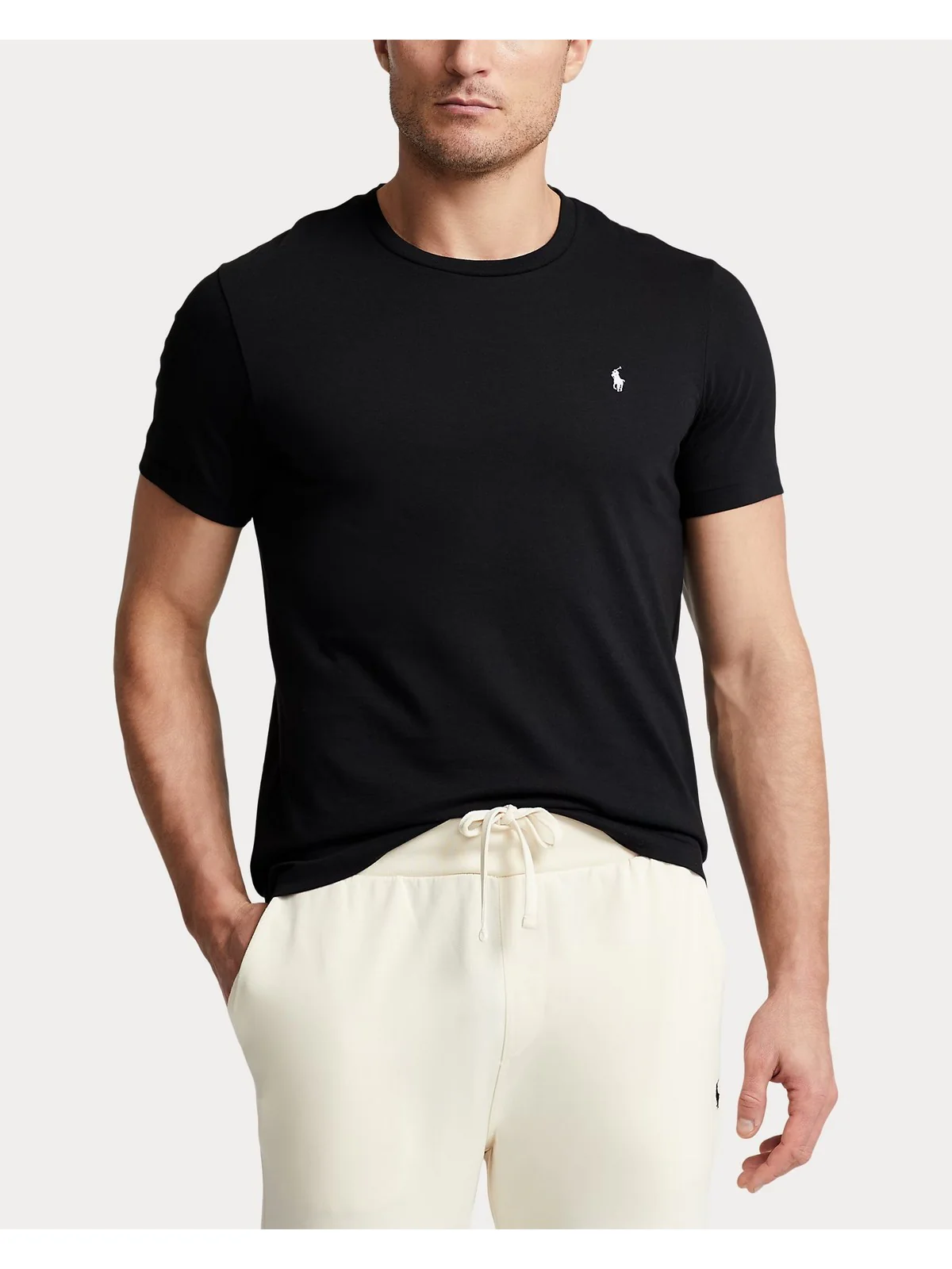 POLO RALPH LAUREN T-shirt Uomo S/S CREW-SLEEP-TOP 714844756 001 POLO BLACK - Image 2