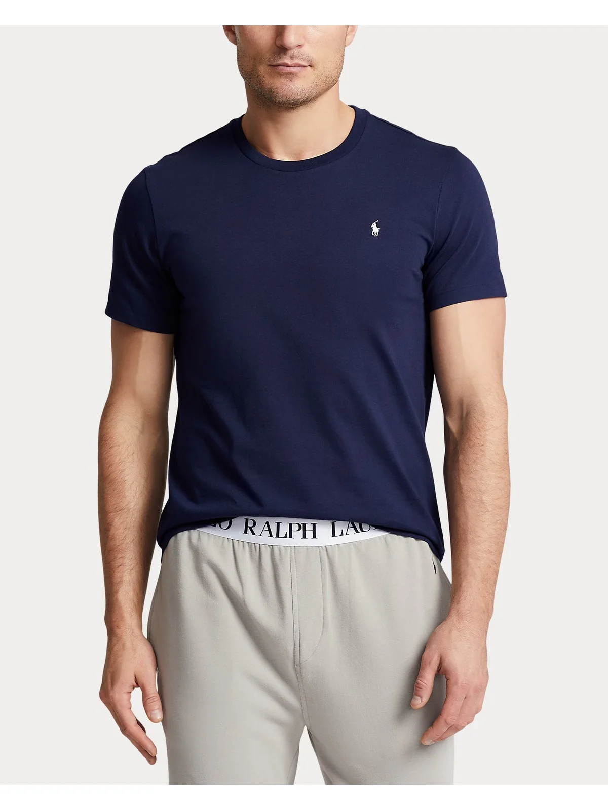 POLO RALPH LAUREN T-shirt Uomo S/S CREW-SLEEP-TOP 714844756 002 CRUISE NAVY - Image 2