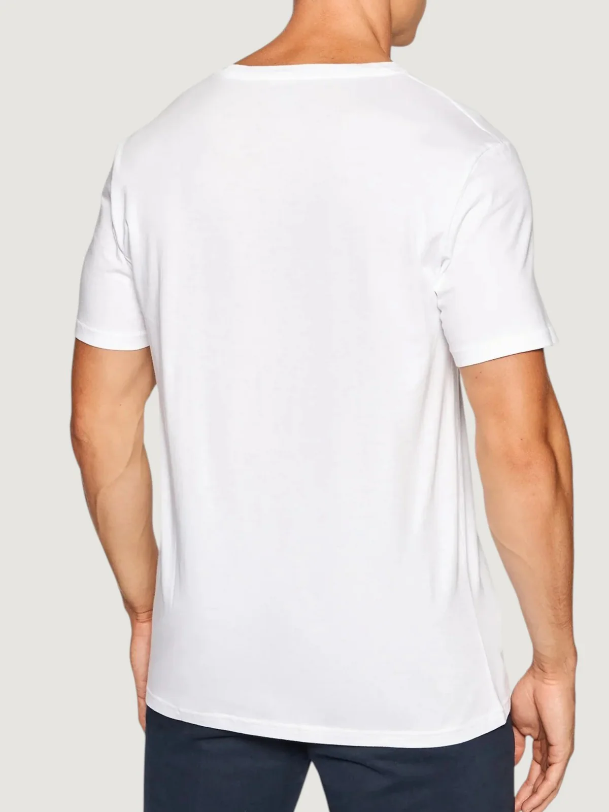 POLO RALPH LAUREN T-shirt Uomo S/S CREW-SLEEP-TOP 714844756 005 WHITE / NAVY PP - Image 3